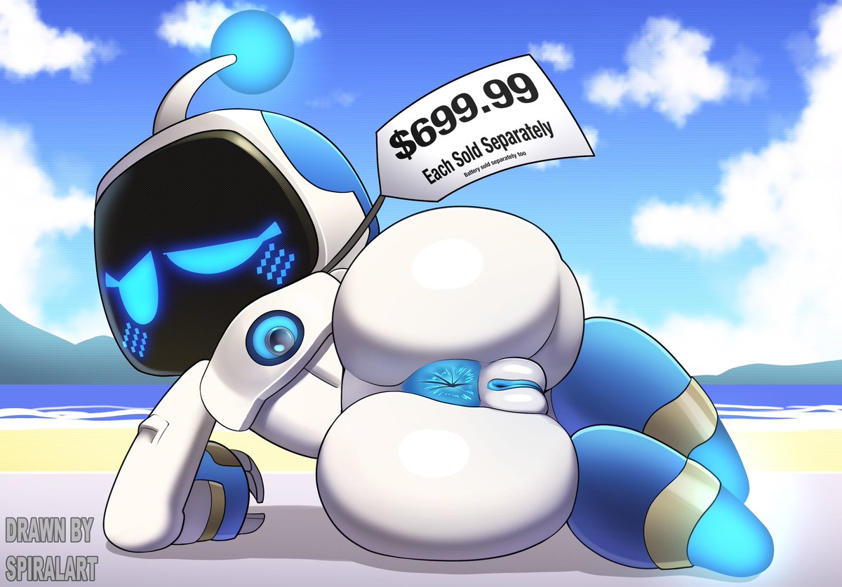 1girls, 2d, anthro, anthro only, anthrofied, anus, ass, ass focus, ass up, astro bot, astro bot (series), big ass, big thighs, blue eyes, breasts, bubble ass, bubble butt, butt focus, butt up, fat ass, fat butt, female, female focus, female only, full body, huge ass, huge butt, huge thighs, playstation, pussy, robot, rule 63, screen face, solo, sony interactive entertainment, spiralart, thick ass, thick hips, thick legs, thick thighs, thighs