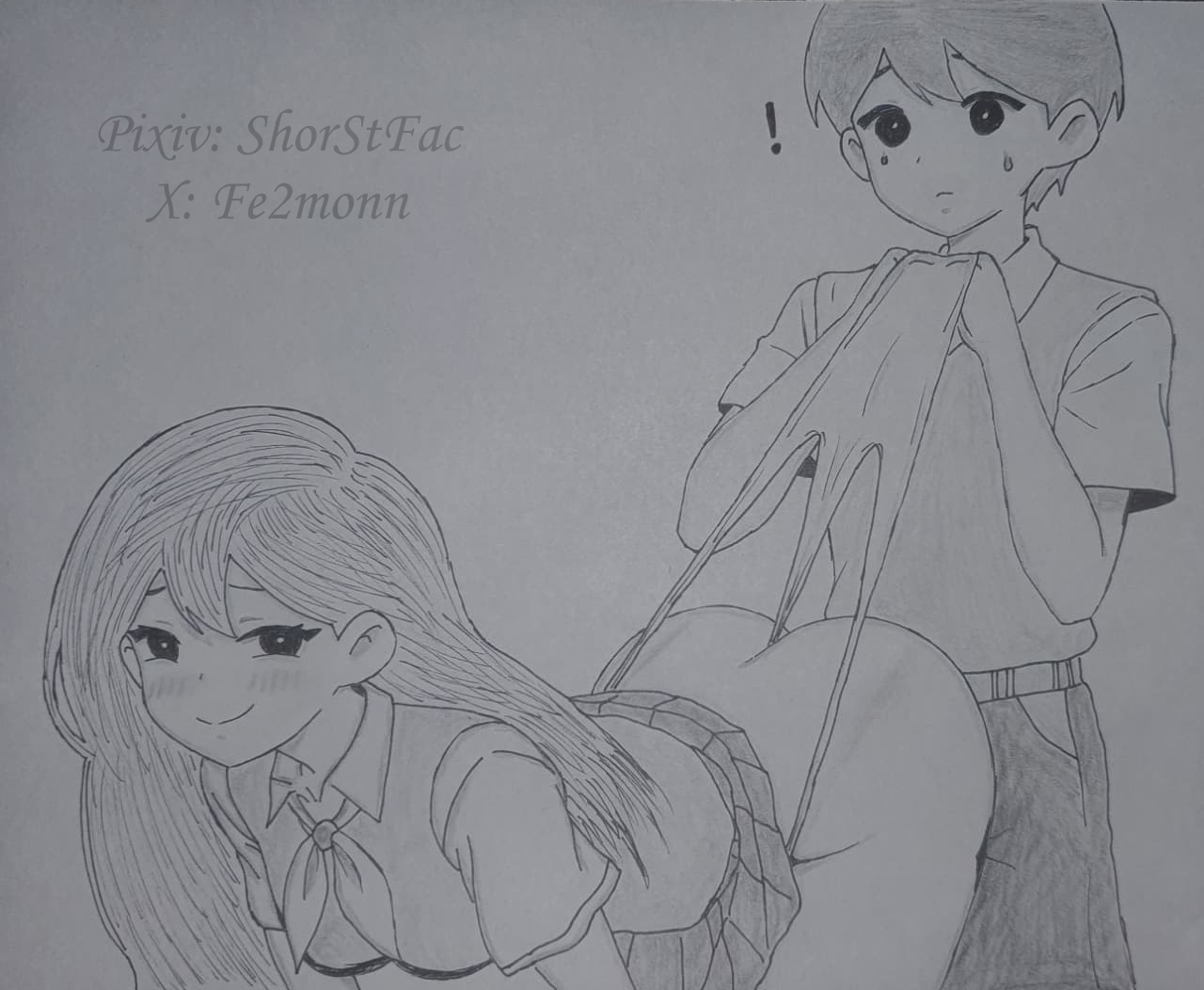 aged up, ass, ass grab, brother, brother and sister, butt grab, humping, incest, incest (lore), mari (omori), omori, sister, smug, sunny (omori), teasing, wedgie, wedgie fetish, wedgied female