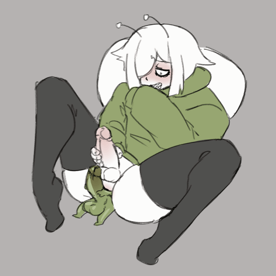 2d, 2d animation, alien, alien boy, alien humanoid, alien look like human, alien/human, alienjesus69, anal, anal penetration, anal vore, animated, animated gif, big cock, cock, femboy, gay, green, hoodie, male inside male, male penetrating male, male/male, masturbation, mind break, oc, penis, shark teeth, sharp teeth, shocked male, short hair, size difference, socks, stockings, thick ass, thick thighs, thigh highs, vore, white hair