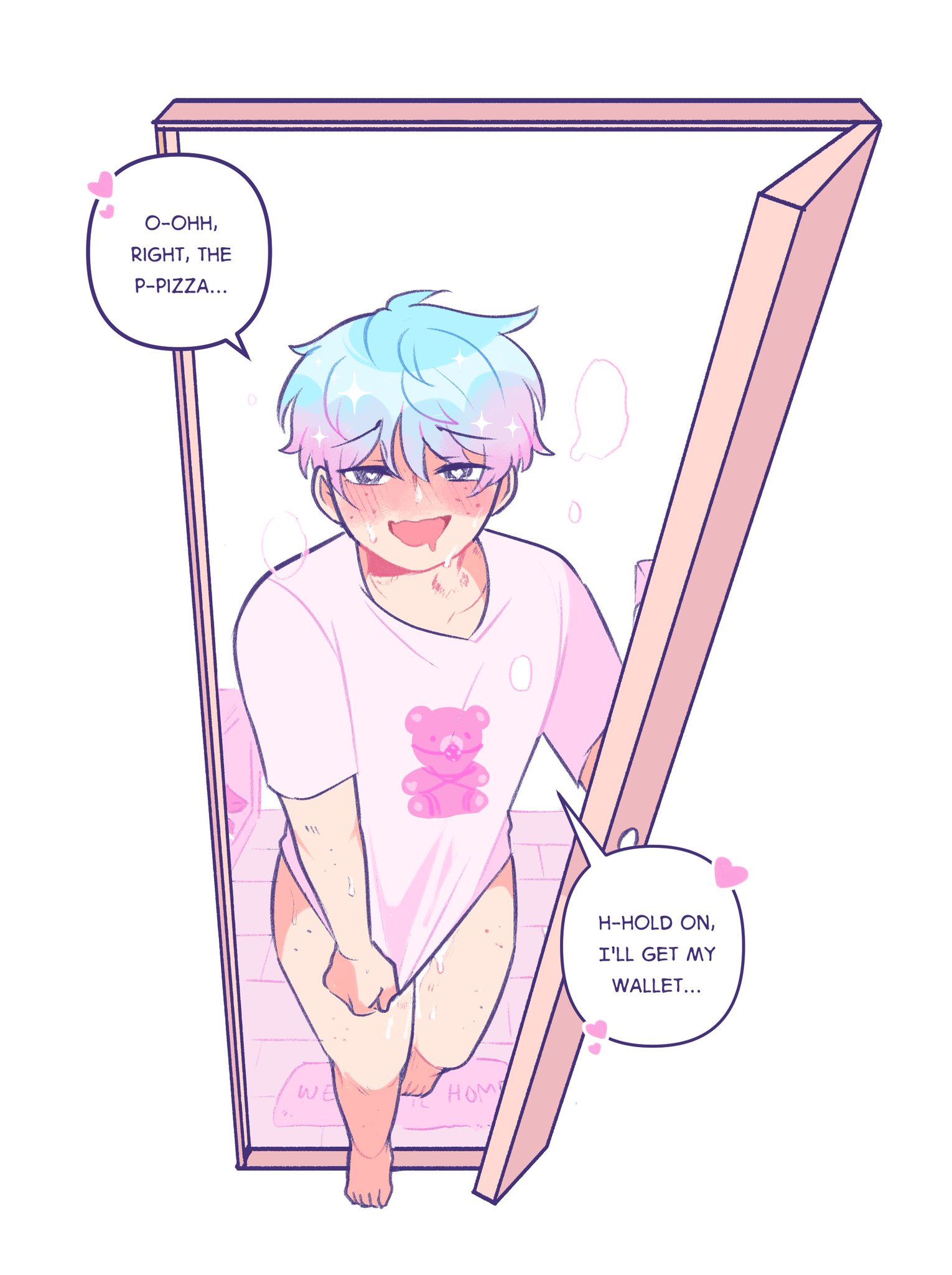 adrian (boyfriends), boyfriends (webtoon), femboy, gay, refrainbow