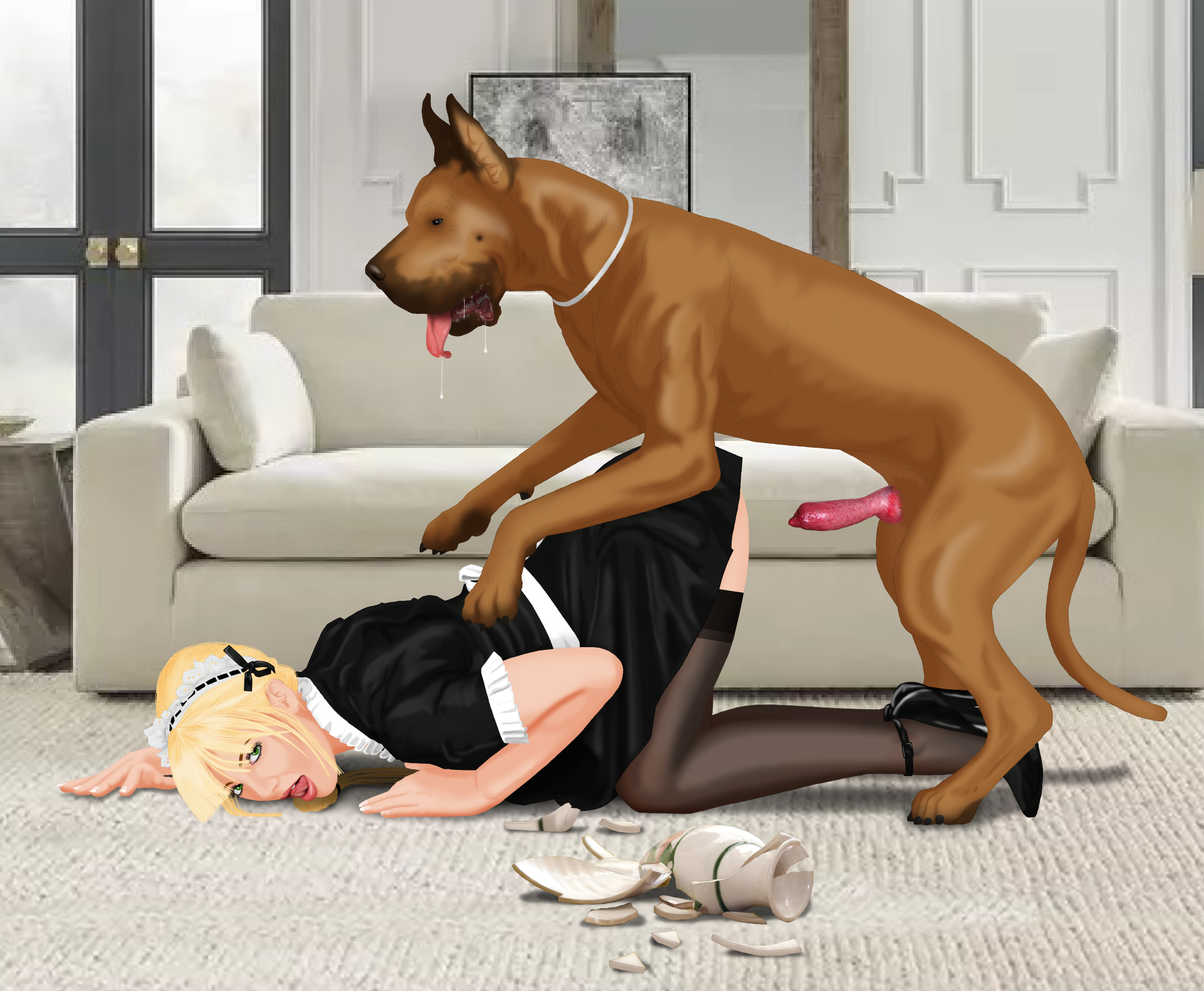1girls, bestiality, blonde hair, canine penis, cringer990, doggy style, dominant feral, face down ass up, female, female on feral, femsub, feral, feral on female, feral on human, feverdreams, french maid, high heels, human female, human on feral, imminent bestiality, imminent sex, interspecies sex, male, naughty face, offering self, offering sex, penis, presenting pussy, pussy, sex from behind, thighhigh stockings, white woman, willing female, zoophilia