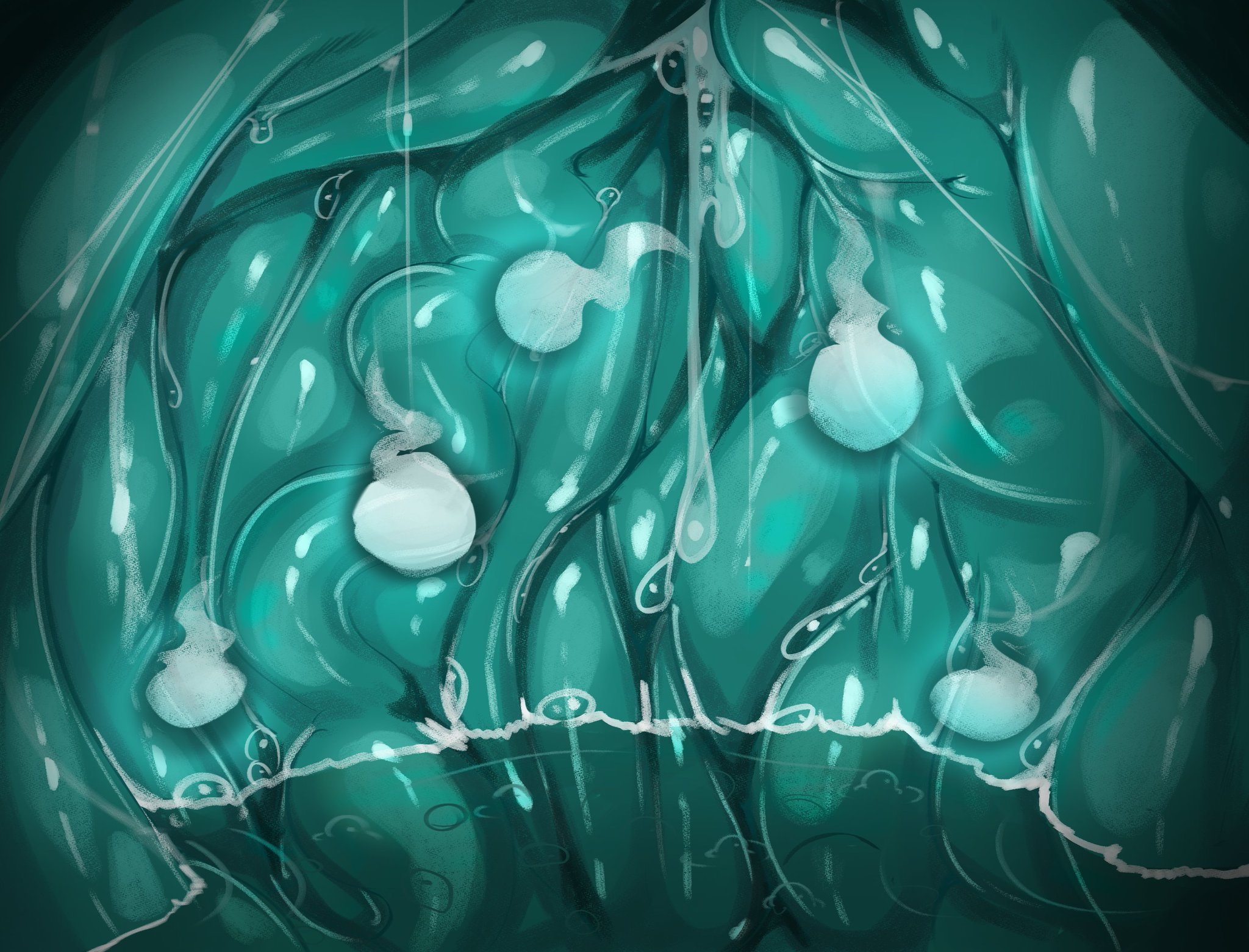 fairyfud, ghost, inside stomach, pov, prey pov, rose (fairyfud), stomach, vore