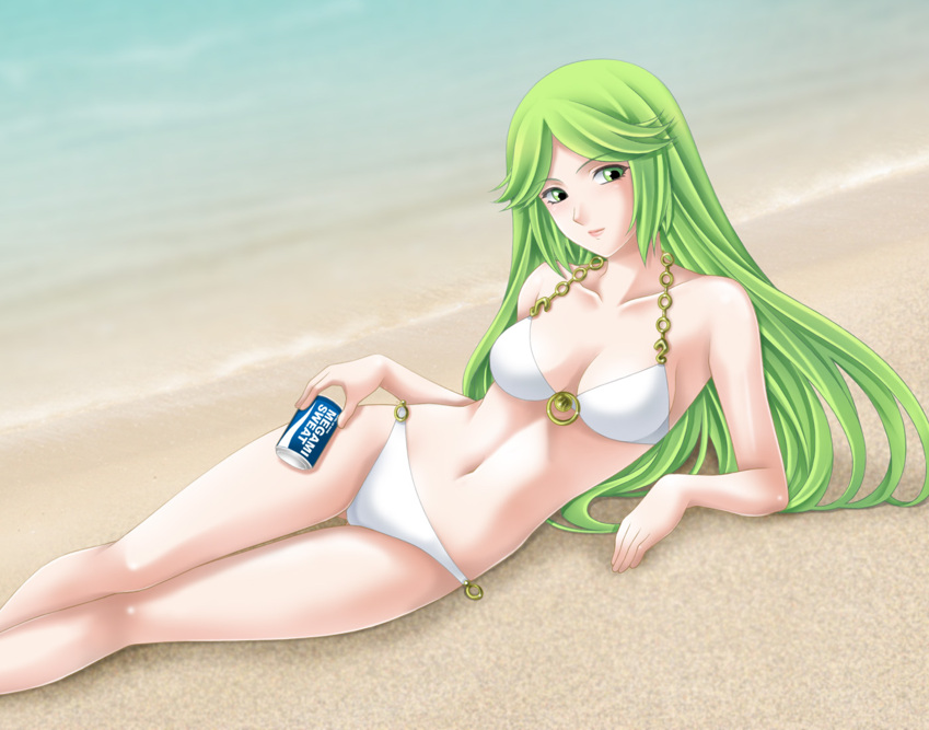 female, green eyes, green hair, kid icarus, long hair, palutena, tagme