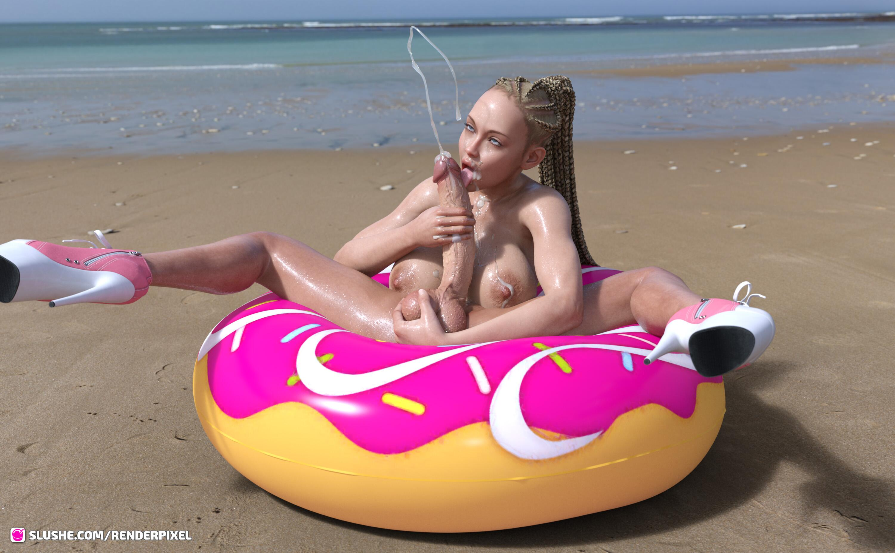 1futa, 2024, 3d, ahe gao, autofellatio, balls, balls grab, beach, blonde hair, breasts, contortion, contortionist, cum, cum on breasts, cum on face, cum on self, cumshot, flexible, futa only, futanari, high heels, intersex, oral, outdoor, outdoor masturbation, outdoor nudity, outdoor sex, outdoors, outside, renderpixel, seated, sitting, solo, solo futa, spread legs