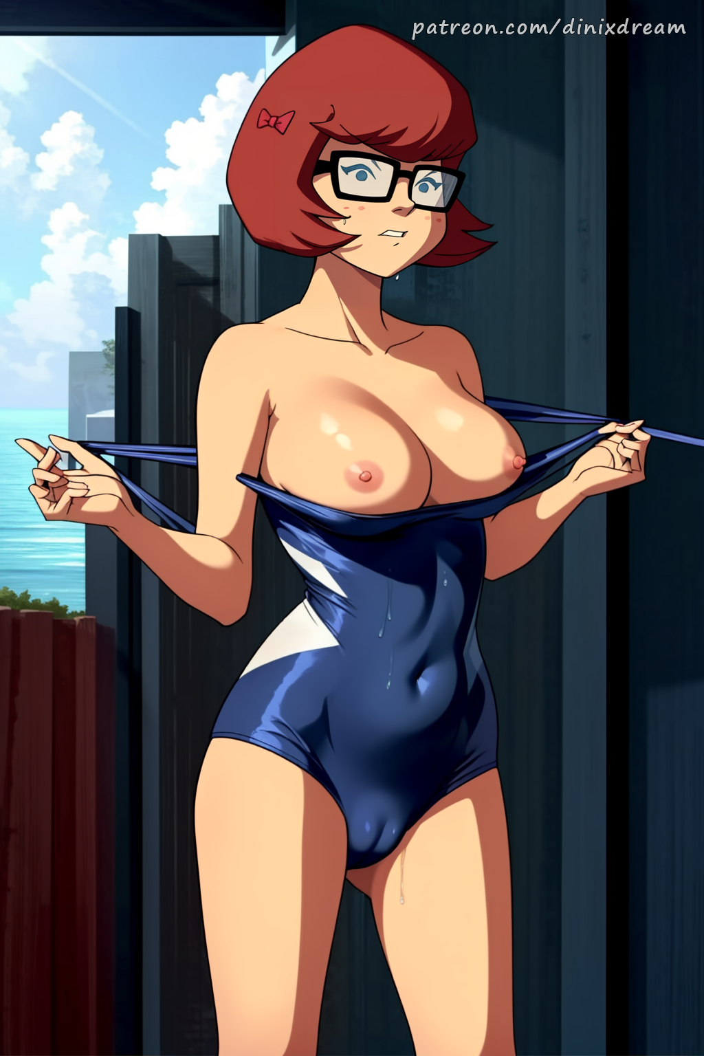 1girls ai_generated ass athletic athletic_female big_ass big_breasts blush bottomless breasts breasts_out brown_hair cartoon_network completely_nude completely_nude_female covering_self curvy curvy_figure cute cute_face detailed dinixdream eyelashes eyeshadow female female_only fit fit_female focus girl glasses hanna-barbera high_quality huge_breasts human legs light-skinned_female light_skin lips lipstick looking_at_viewer makeup mascara mature midriff naked naked_female navel nipples no_bra nude nude_female orange_turtleneck patreon patreon_username petite pool poolside posing pussy scooby-doo scooby-doo!_mystery_incorporated seductive seductive_look slim solo solo_female stable_diffusion standing tagme teenager thick_ass thick_butt thick_thighs thighs turtleneck turtleneck_sweater velma_dinkley warner_brothers young younger_female