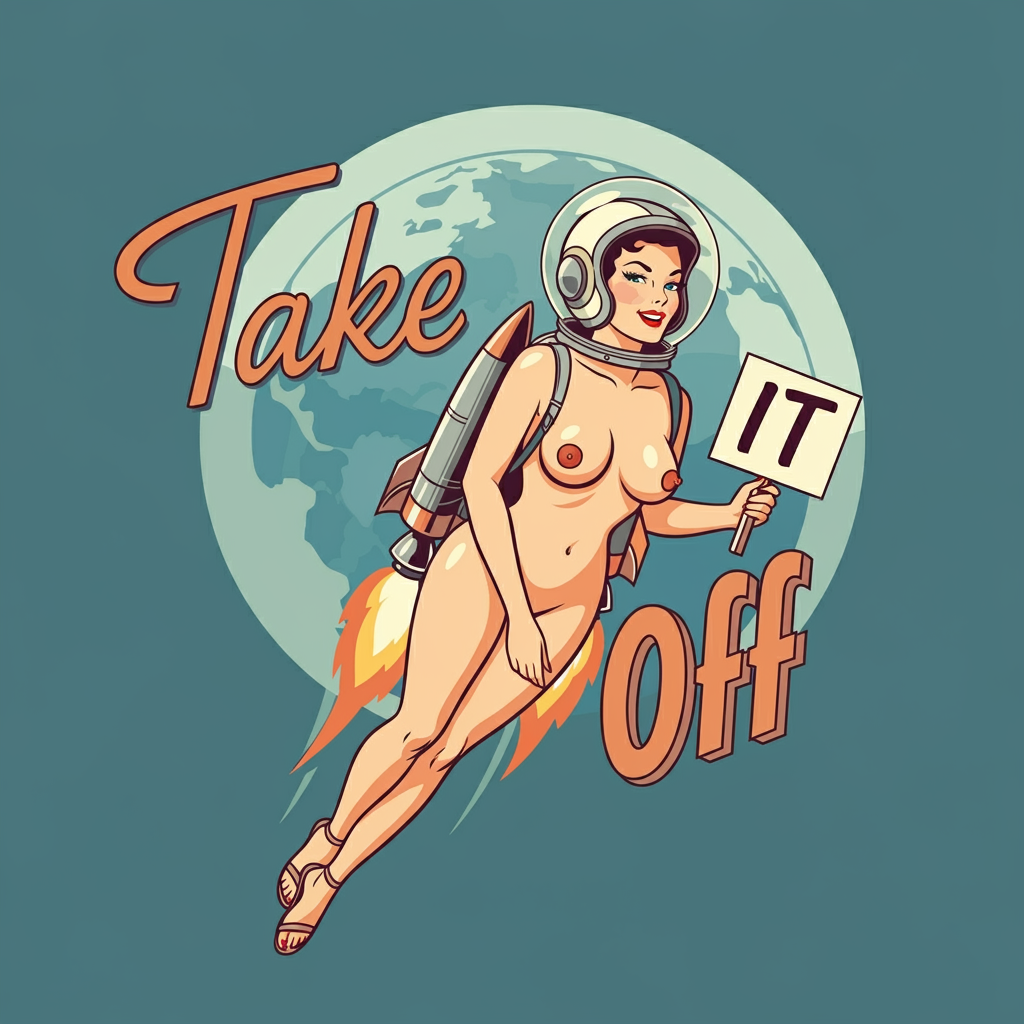 1950s ai_generated logo pinup_girl retro retro-futurism retro_artstyle vintage