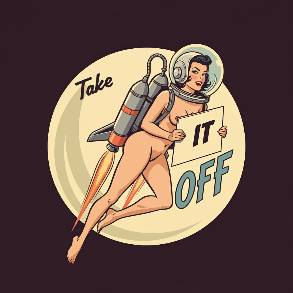 1950s ai_generated logo pinup_girl retro retro-futurism retro_artstyle vintage