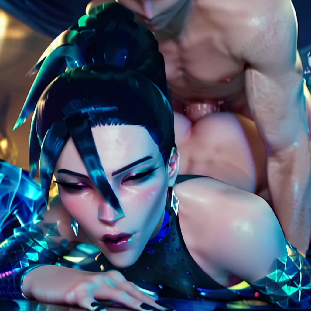 1boy 1girls ai_generated female from_behind kai'sa league_of_legends male riot_games sex