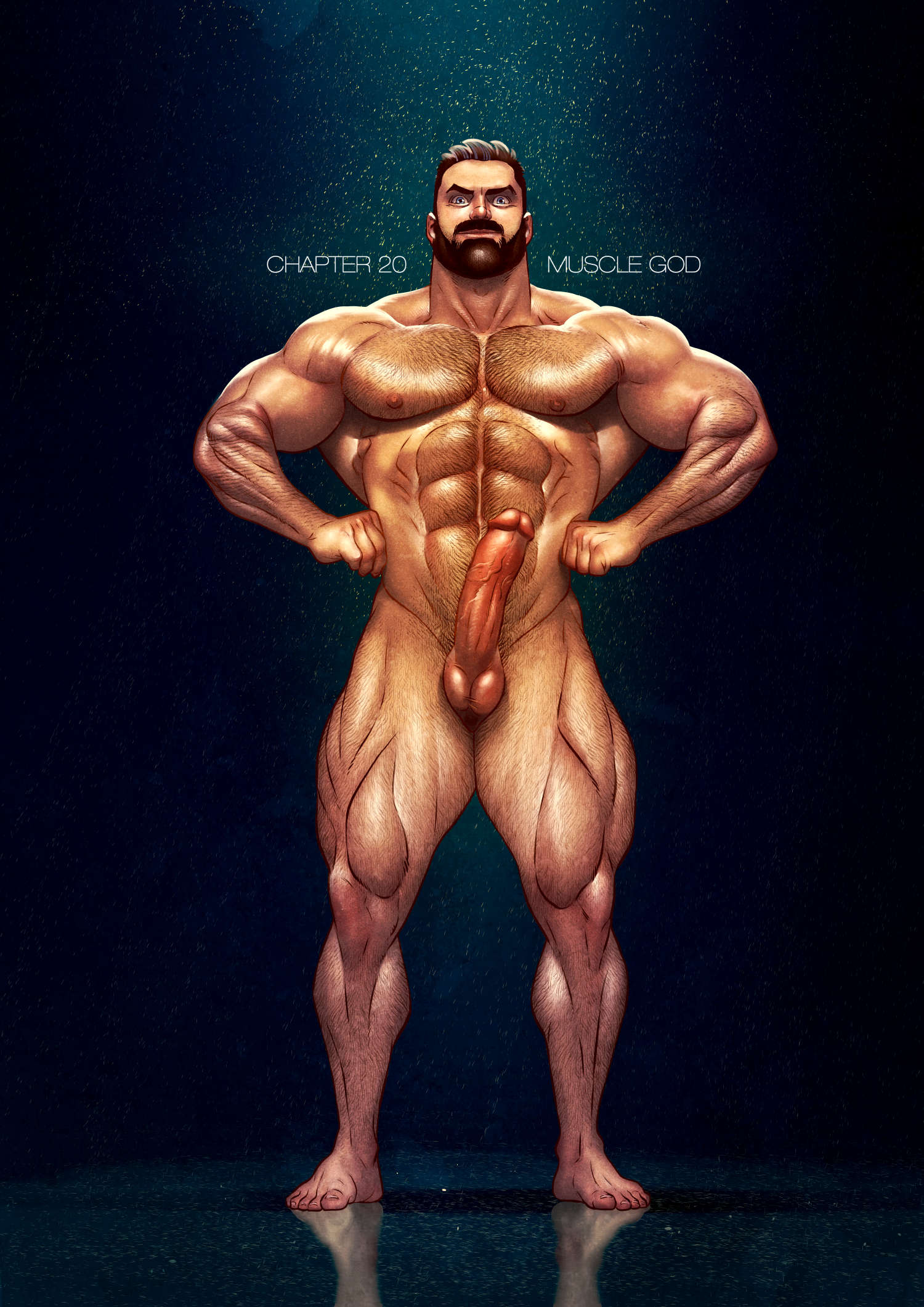 abs alpha_male balls bara beard biceps big_balls big_penis daddy dilf erection inkolloart male male_nipples male_only manly mature_male muscular_male nipples nude pecs penis