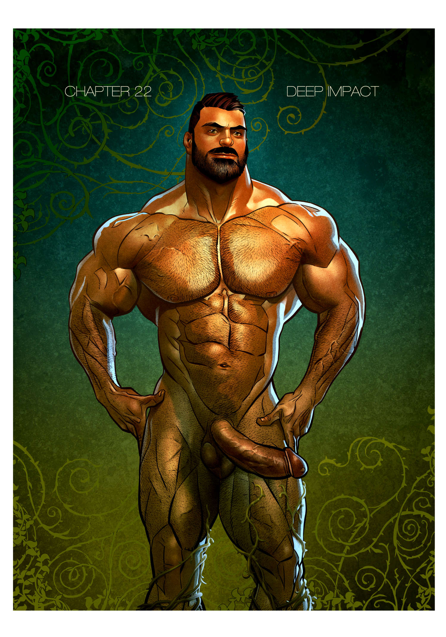 abs alpha_male balls bara beard biceps big_balls big_penis daddy dilf erection inkolloart male male_nipples male_only manly mature_male muscular_male nipples nude pecs penis