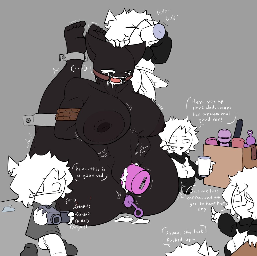anal, anal beads, anal insertion, bad end, bound, chained, chains, cruelty, crying, crying with eyes open, gag, gagged, gagged female, gangrape, gray hellsing, rape, raped female, recording, restrained, restrained arms, restrained legs, restraints, sex, sex slave, sex toy, sex toy in ass, sex toy in pussy, sex toy insertion, smaller male, stomach bulge, stomach deformation, vaginal penetration