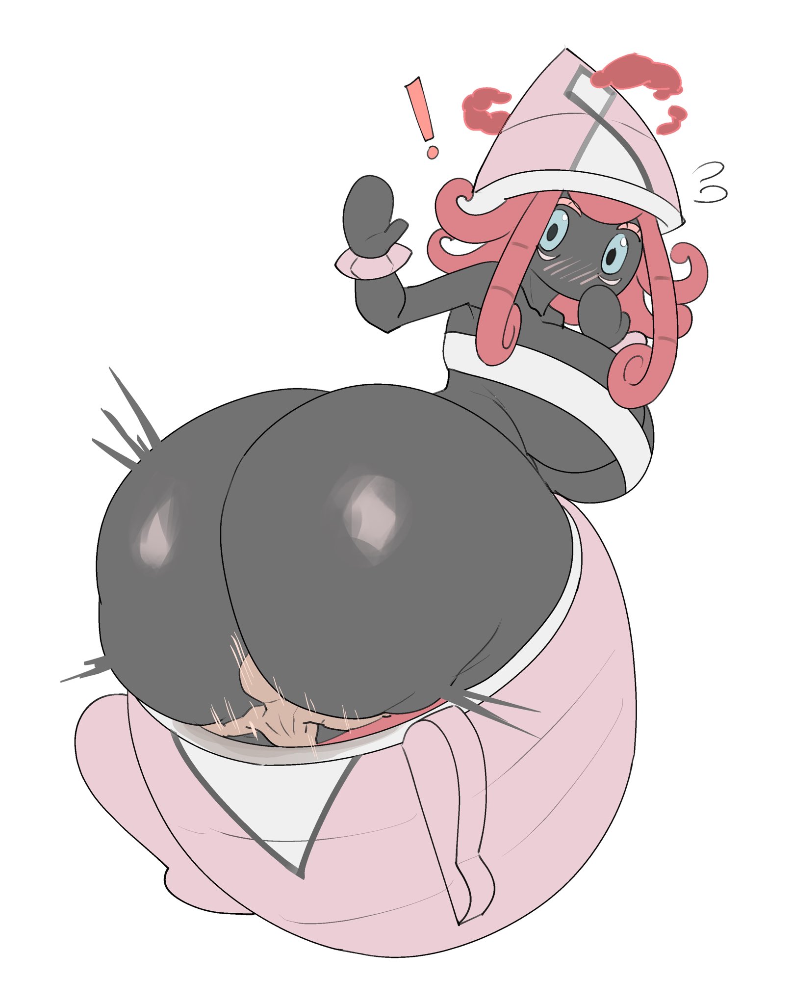 !, 1girls, 2026, ass, ass focus, big ass, big breasts, big butt, black body, black skin, blue eyes, blush, bottom heavy, bottom heavy anthro, bottom heavy female, bottomless, bottomless female, breasts, bubble butt, butt, butt crush, buttcrush, cleavage, curvy, dumptruck ass, dynamax, dynamax clouds, dynamax pokemon, fat ass, female focus, generation 7 pokemon, giant anthro, giant ass, giant female, giantess, gigantic ass, gigantification, hat, huge ass, huge breasts, humanoid, large ass, large breasts, larger female, legendary pokemon, looking back, macro, macro anthro, macro female, nintendo, pink hair, pokemon, pokemon (species), pokemon sm, sitting, sitting on another, sitting on person, size difference, smaller human, smothering, smothering ass, tapu lele, thick, thick ass, white background, wide hips, ytrall