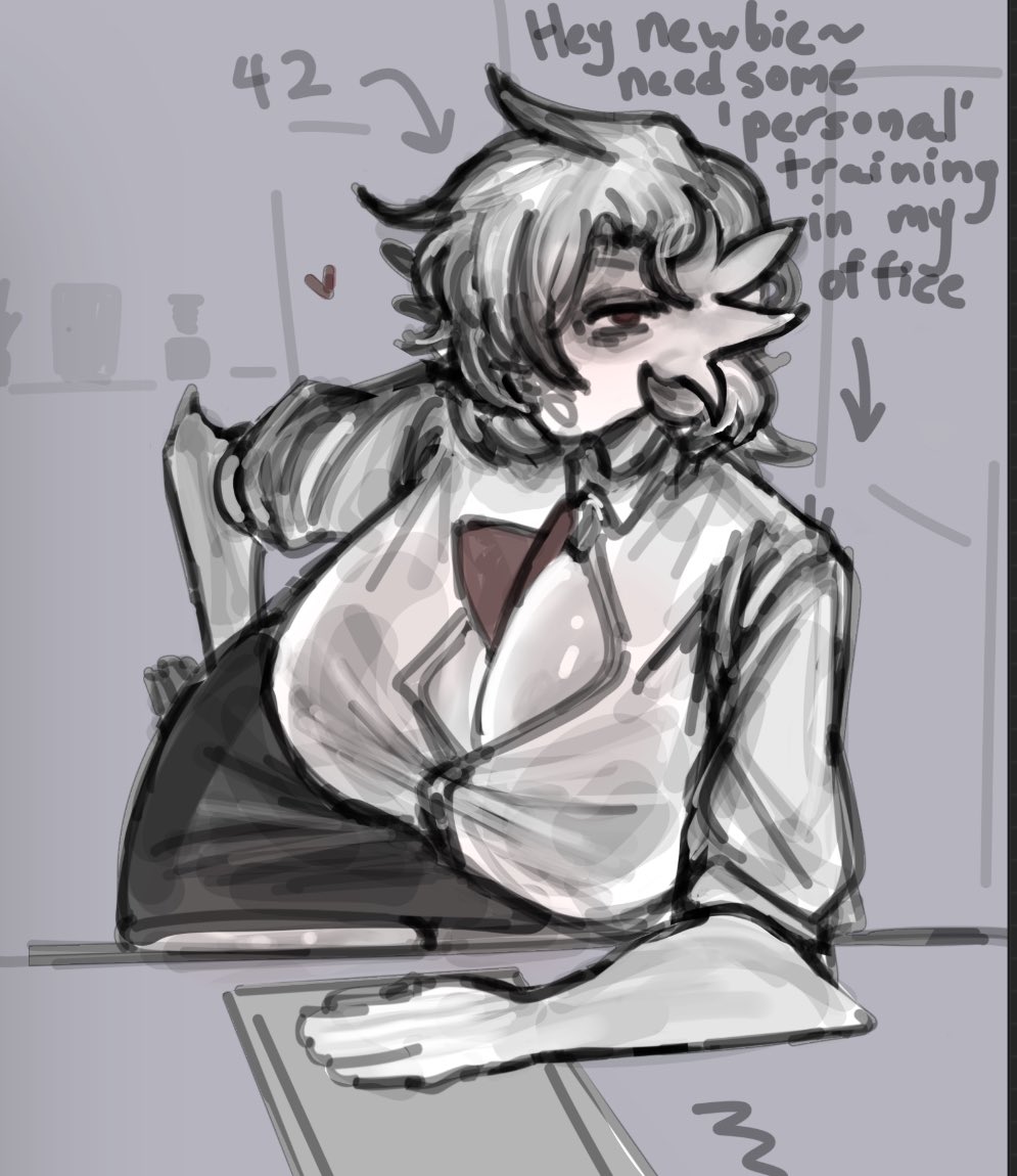1girl, coworkers, female, female focus, female only, gardevoir, generation 3 pokemon, humanoid, humanoid female, humanoid only, nintendo, older female, pokemon, pokemon (species), solo, solo female, source request, yufishart