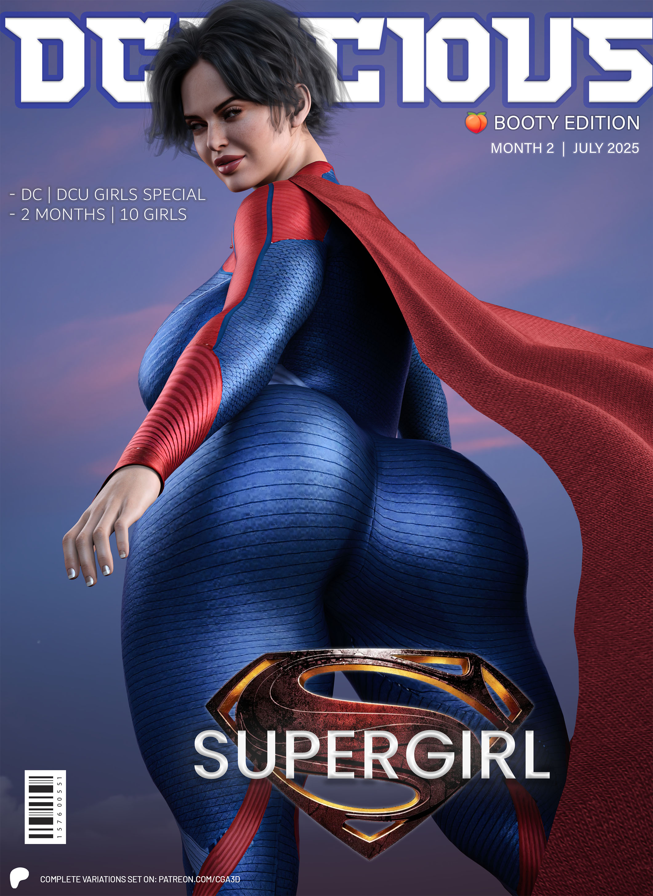 1girls, 3d, abs, alien, alien girl, alien humanoid, ass, big ass, big breasts, black hair, blue eyes, breasts, bubble ass, bubble butt, cameltoe, cape, cga3d, character name, curvaceous, curvy, curvy female, curvy figure, cute, dc, dc comics, dc extended universe, erotichris, female, female only, huge breasts, kara zor-el, kryptonian, large breasts, magazine, magazine cover, pussy, sasha calle, seductive, signature, solo, supergirl, supergirl (sasha calle), superman (series), text, the flash (2023), thick, thick ass, thick thighs, voluptuous, voluptuous female, wide hips