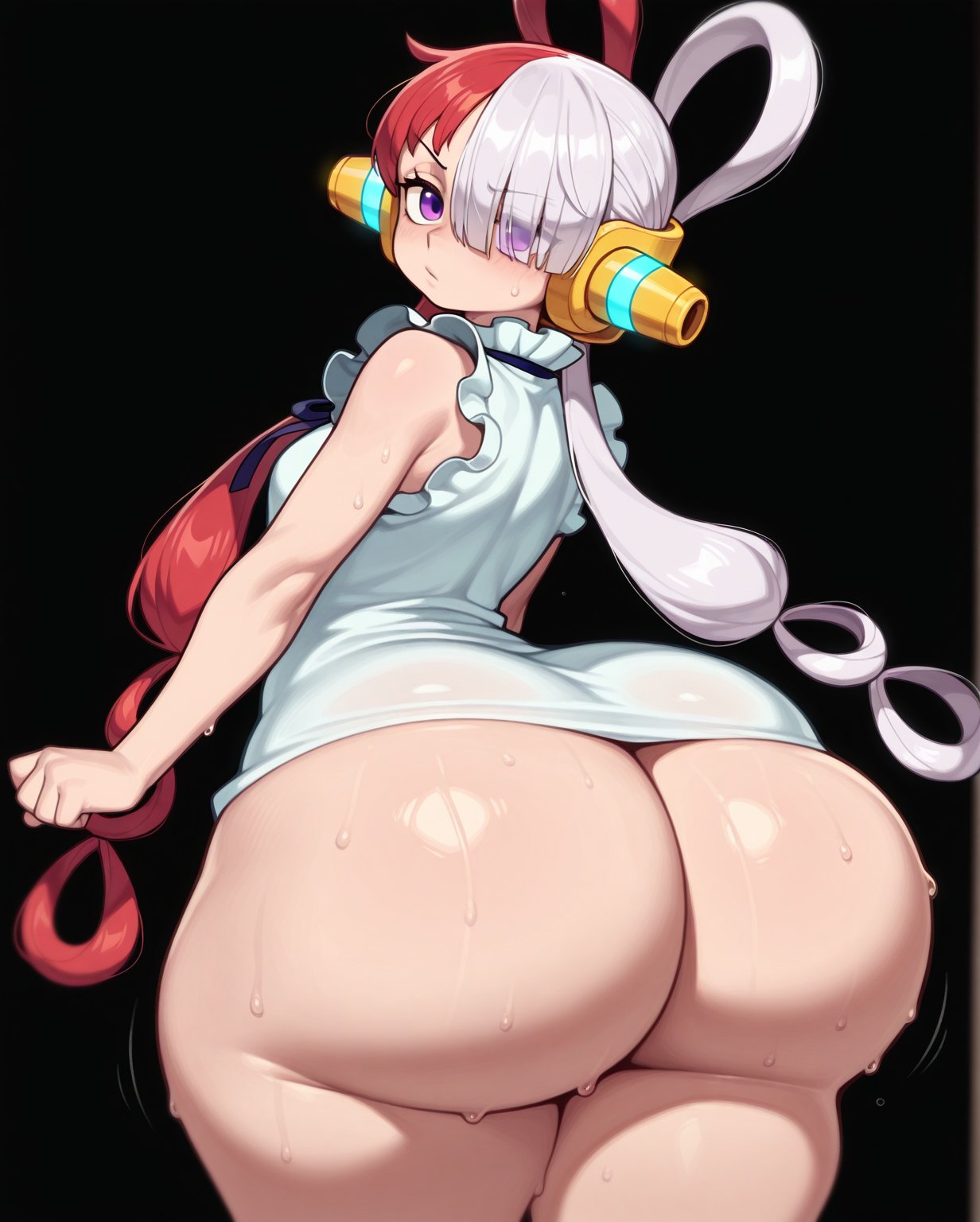 1girls, ai generated, ass, ass close-up, ass closeup, ass focus, big ass, butt, butt close-up, butt focus, close up, close up ass, close up view, close-up, close-up ass, closeup, closeup view, female, female only, mochipawg, one piece, one piece film red, round ass, solo, solo female, tagme (character), uta (one piece)
