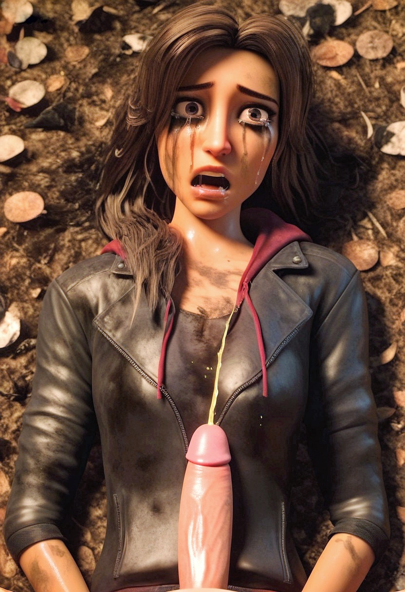 3d ai_generated brown_hair clothing crying defeated dirty dirty_clothing disney jacket leather_jacket lying medium_hair open_mouth peeing penis ralph_breaks_the_internet rape ruined_makeup sex shank_(wreck-it_ralph) urine wet wreck-it_ralph