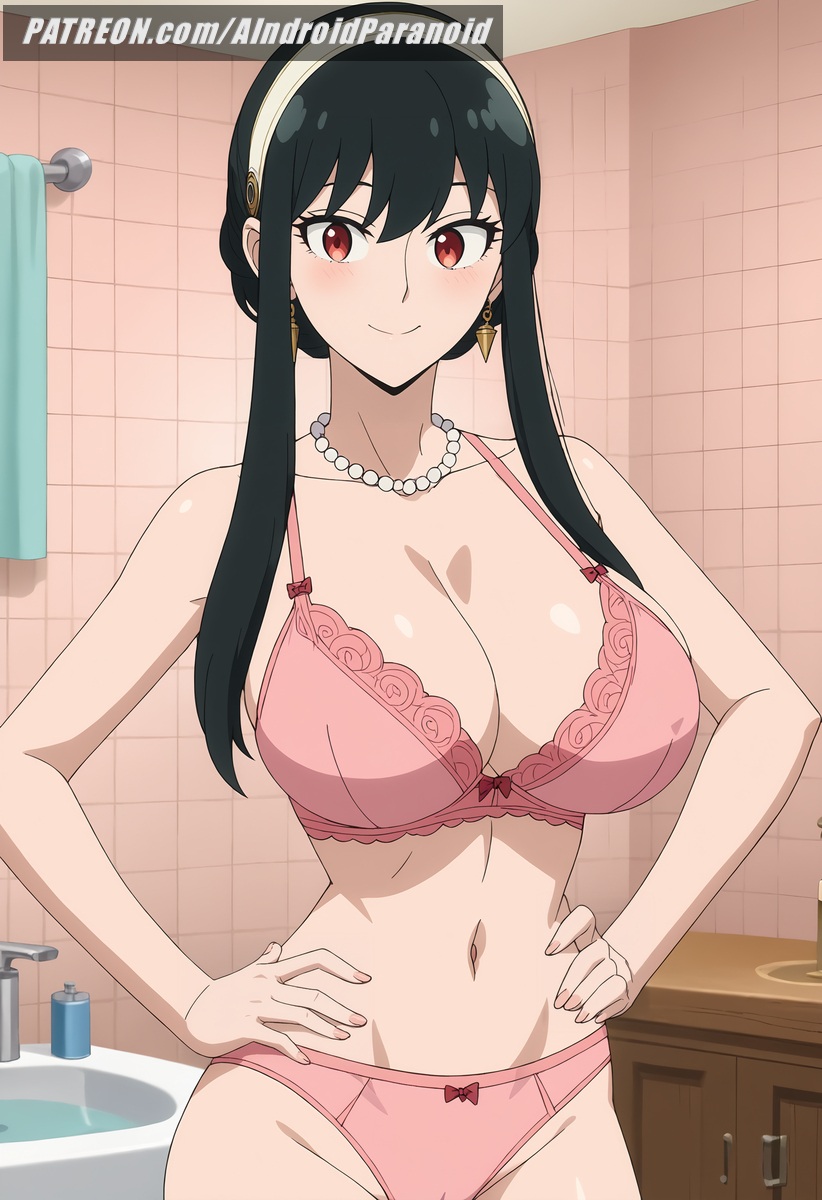 ai_generated aindroidparanoid ass bathroom big_ass big_breasts big_butt black_hair busty curvy cute fat_ass female female_only hips huge_ass huge_breasts indoors large_ass large_breasts legs lingerie narrow_waist red_eyes slim_waist spy_x_family stable_diffusion thick_ass thick_thighs voluptuous waist wide_hips yor_briar yor_forger