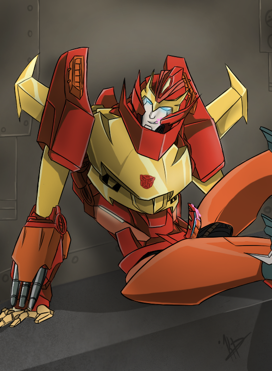 cum erection looking_at_viewer male mecha penis robot rodimus transformers