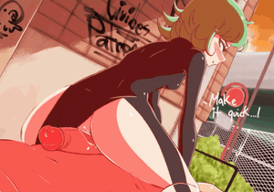 animated, anus, blush, blushing, civibes, clothed, clothed female, clothed female nude male, dialogue, female, gif, grinding, grinding on penis, loop, looping animation, lowres, male, no panties, no sound, nude, nude male, one-punch man, penis, precum, pussy, pussy juice, tagme, tatsumaki, vaginal fluids