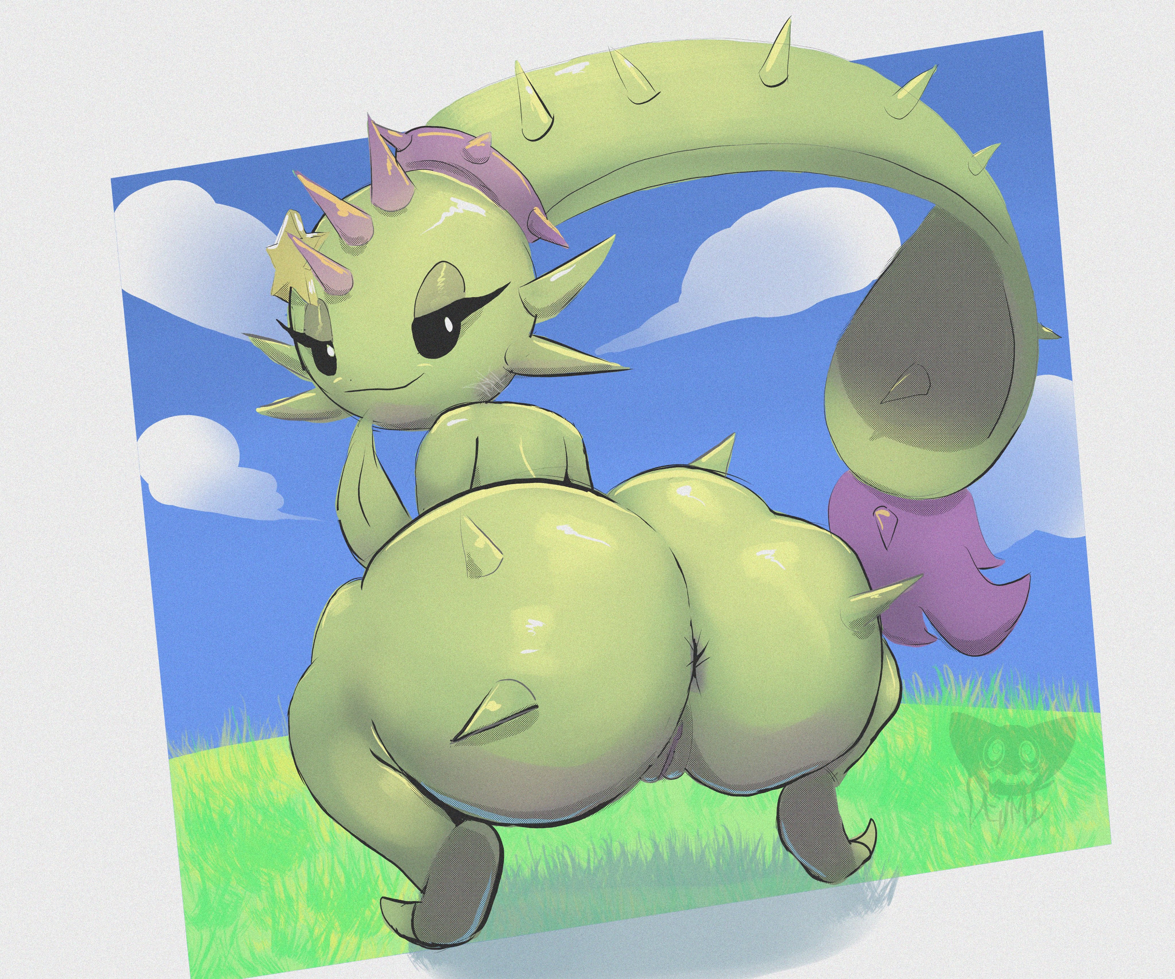 1girls, anthro, anthrofied, anus, ass, breasts, dusk lobber (pvz), female, flora fauna, plant, plant girl, plant humanoid, plantie, plants vs zombies, plants vs. zombies, popcap games, pussy