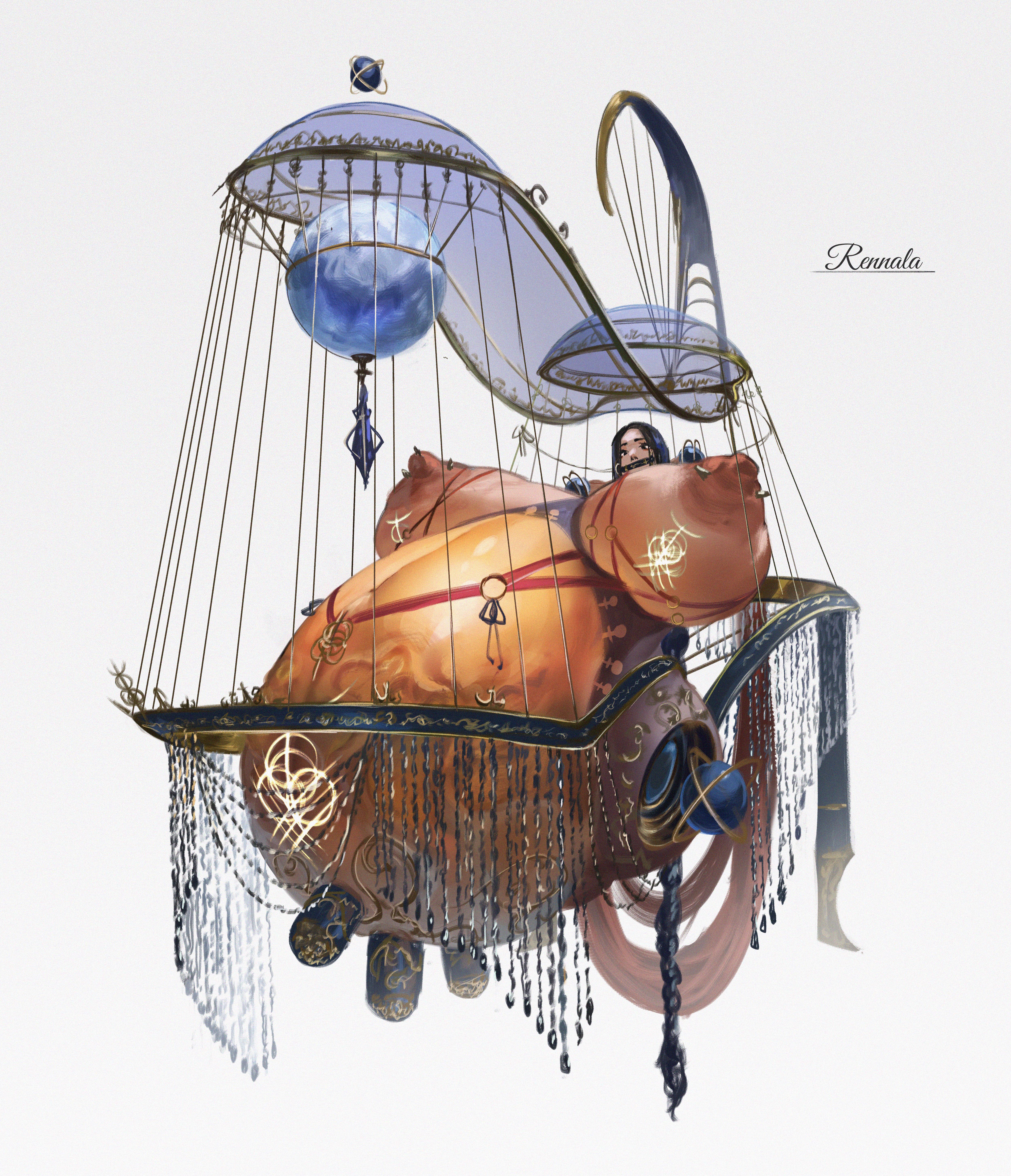amputee, bit gag, body horror, body modification, branded, branding mark, breasts, elden ring, female, forniphilia, fromsoftware, gag, gagged, hair down, hanging from ceiling, harness, huge belly, huge breasts, hyper belly, hyper pregnancy, insertion, lamp, nipple piercing, nipples, pierced nipples, piercing, pregnant, pregnant belly, pregnant female, rennala queen of the full moon, sezdraw, veiny belly