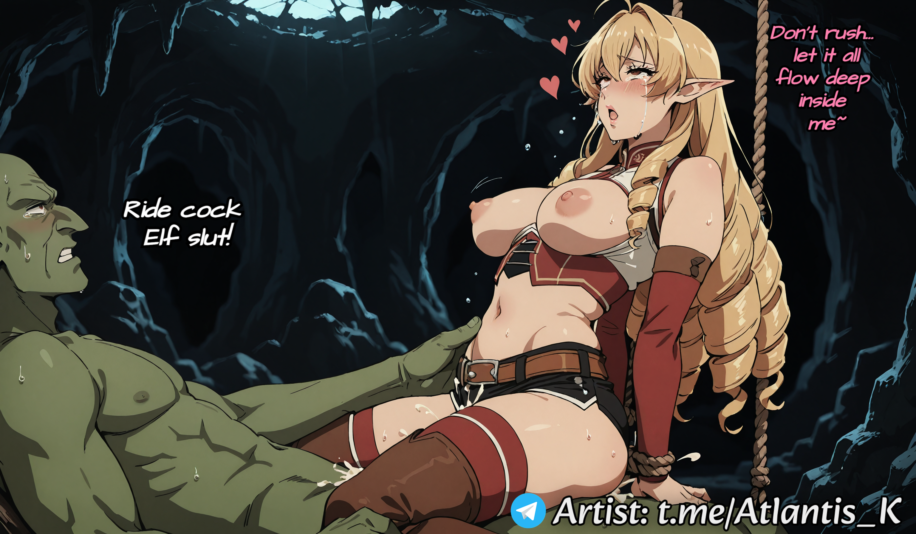 1:1, 16:9, 1boy, 1boy1girl, 1female, 1girl, 1girls, 2025, 2025s, ai assisted, ai generated, anime, anime character, anime coloring, anime screencap, anime screenshot, anime style, anus, armpits, artist logo, artist name, artist signature, artist upload, ass, atlantis k, babe, bag, big ass, big breasts, big thighs, blush, body blush, boobs, booty, breasts, captured, cheating, cheating (relationship), cheating girlfriend, cheating mother, cheating wife, clavicle, climax, cowgirl position, creampie, cuckold, cuckold pov, cuckolding, cum, cum drip, cum in pussy, cum inside, cum on body, cum on face, cumshot, curvy, curvy body, curvy female, curvy figure, curvy hips, curvy thighs, cute, cute female, elf, elf ears, elf female, elf girl, elinalise dragonroad, feet, female, firm ass, firm breasts, fit, fit female, foot fetish, from below, gangbang, gangrape, goblin, goblin male, goblin rape, harness, hi res, high quality, high resolution, high-angle view, highres, hips, horny, horny female, impregnated, impregnating rape, impregnation, impregnation attempt, impregnation kink, impregnation request, impregnation risk, legs, light skin, light-skinned female, looking at viewer, mushoku tensei, mushoku tensei: isekai ittara honki dasu, netorare, nipple fetish, nipples, outfit, outline, pale skin, perfect ass, perfect body, perfect boobs, perfect legs, perfect pussy, prostitute, prostitution, pussy, pussy juice, pussy juice drip, pussy peek, rape slave, raped by enemy, raped by monster, raped female, raped girl, restrained, rope bondage, rope harness, seductive, sex, sex slave, shy, size difference, skinny, skirt, skirt lift, skirt pull, skirt up, slave, slave girl, slave raid, slim, slim girl, slim waist, smaller female, soft breasts, submissive female, sweat, tall, tall female, taller female, taller girl, teasing, thick eyebrows, thick lips, thighs, tits, used, vaginal penetration, watermark