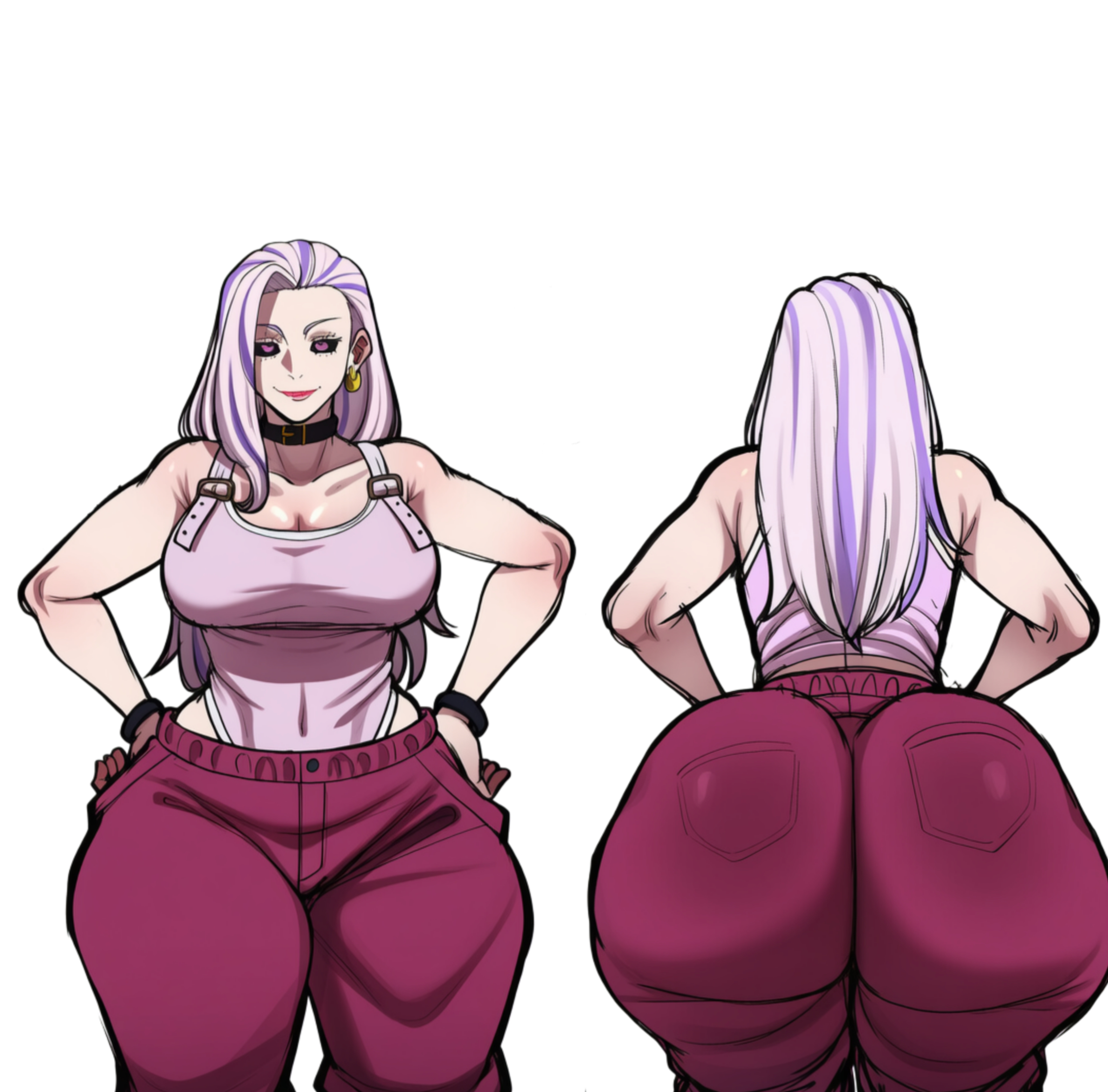 ai generated, ass chart, big ass, big breasts, female, female only, jujutsu kaisen, novelai, only female, solo, uro takako