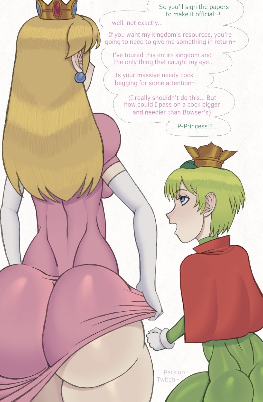 big_ass comic female femboy femboy_with_female hung_femboy hyper hyper_ass hyper_penis jayden_jayo22 mario_(series) prince prince_florian_(mario) princess princess_peach smaller_femboy super_mario_bros._wonder