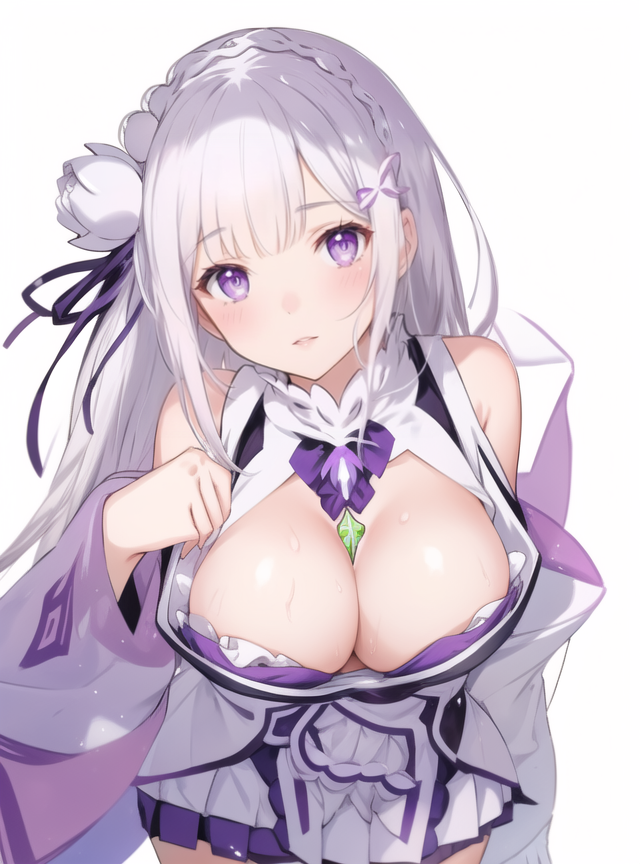 big_breasts emilia_(re:zero) tagme