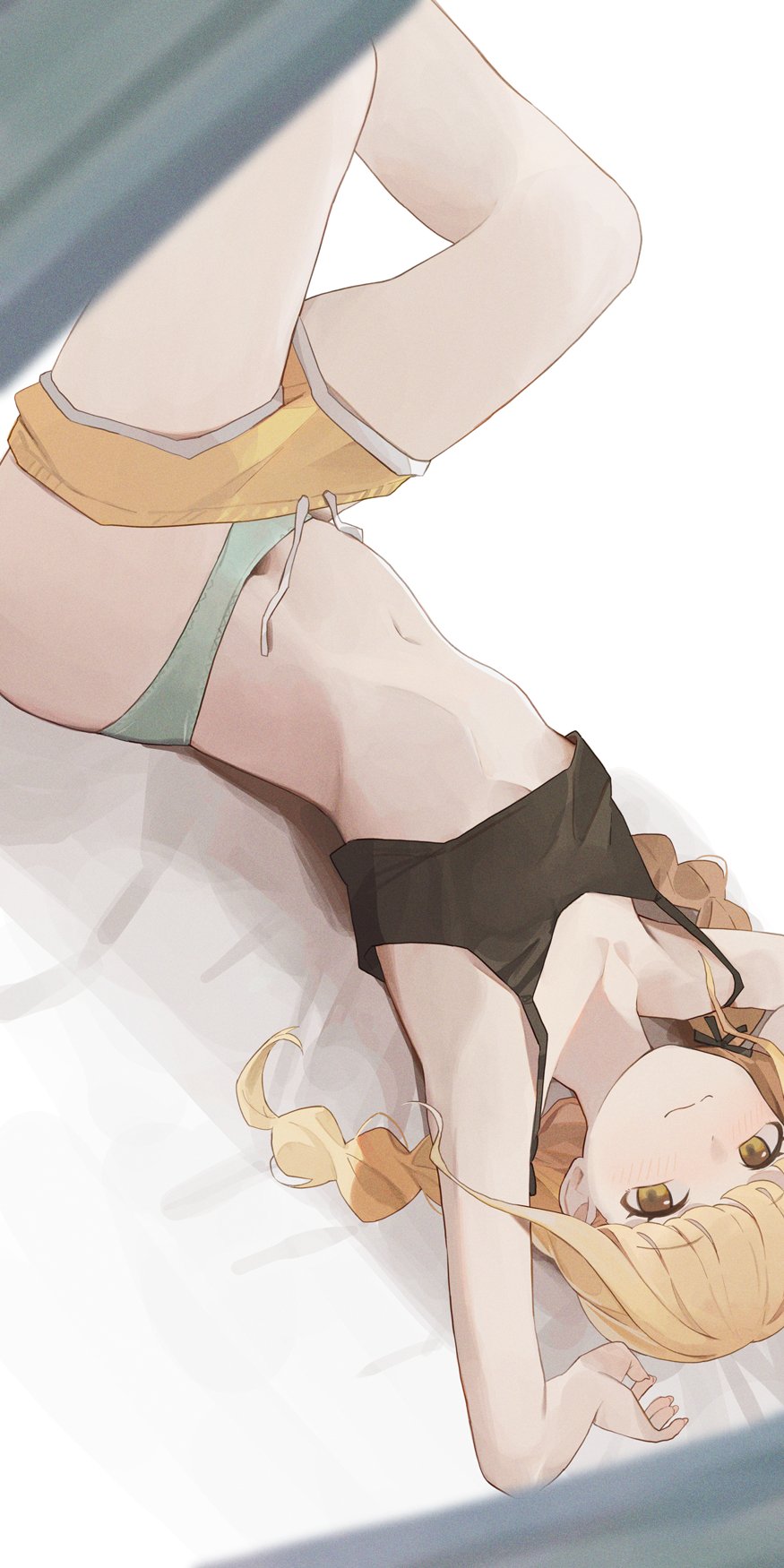 blonde hair, braid, breasts, female, fujita kotone, gakuen idolmaster, idolmaster, small breasts, tagme, twin braids