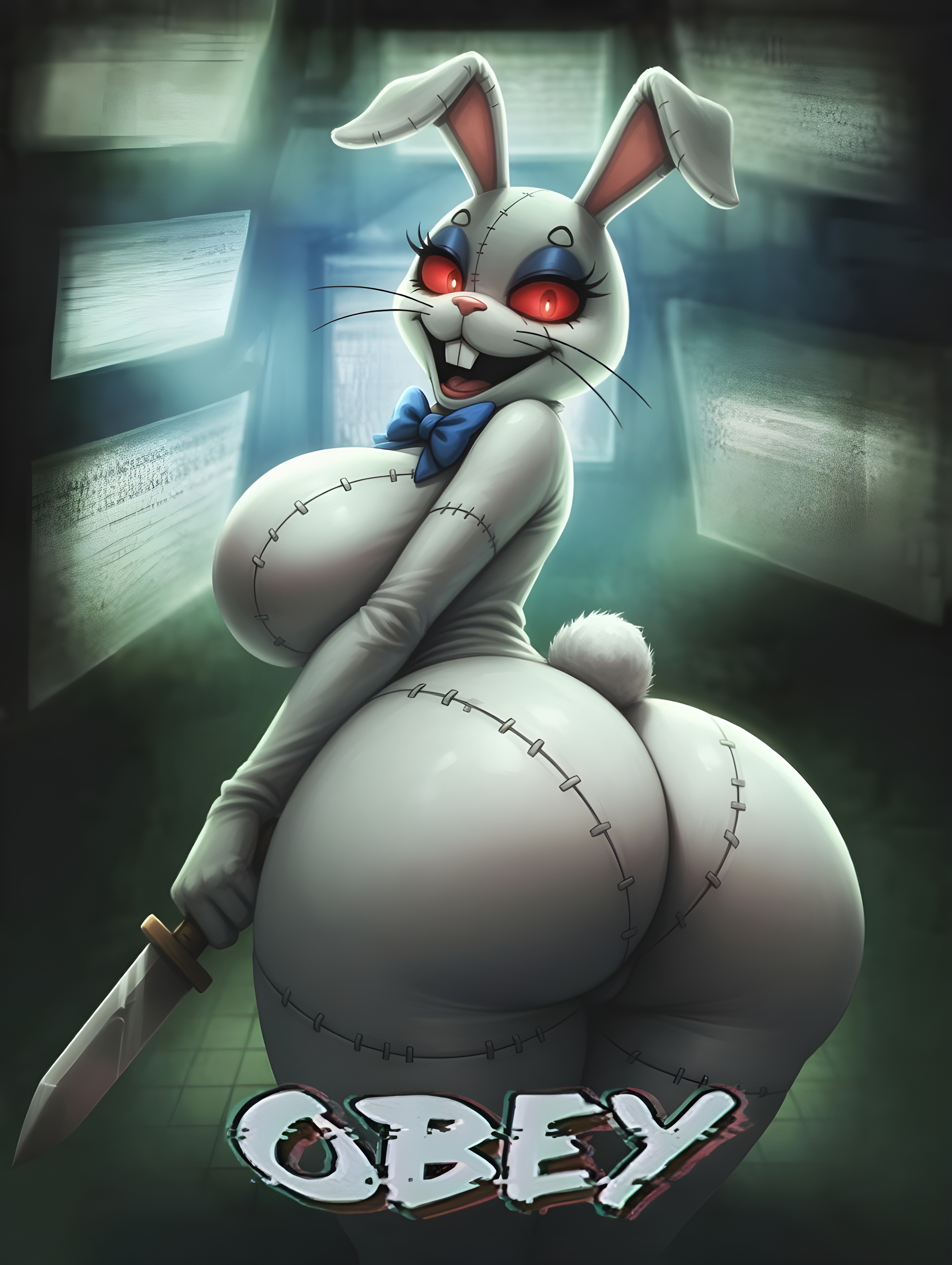 1female, 1girls, accurate art style, ai generated, ass, big ass, big breasts, big butt, brasil louco, breasts, bubble ass, bubble butt, clothed, clothed female, curvaceous, curvy, curvy body, curvy figure, fantasy, fat ass, fat butt, female, female only, five nights at freddy's, five nights at freddy's: security breach, fully clothed, furry, furry female, giant breasts, large ass, large breasts, looking at viewer, mature female, mature woman, milf, milf body, rabbit, rabbit ears, rabbit girl, scottgames, screenshot edit, seducing, seducing viewer, seductive, seductive look, seductive smile, sexy, sexy body, sexy pose, simple background, solo, solo female, solo focus, steel wool studios, tagme, thick ass, thick body, thick butt, thick thighs, vanny (fnaf), voluptuous, voluptuous body, voluptuous female, voluptuous furry, white background