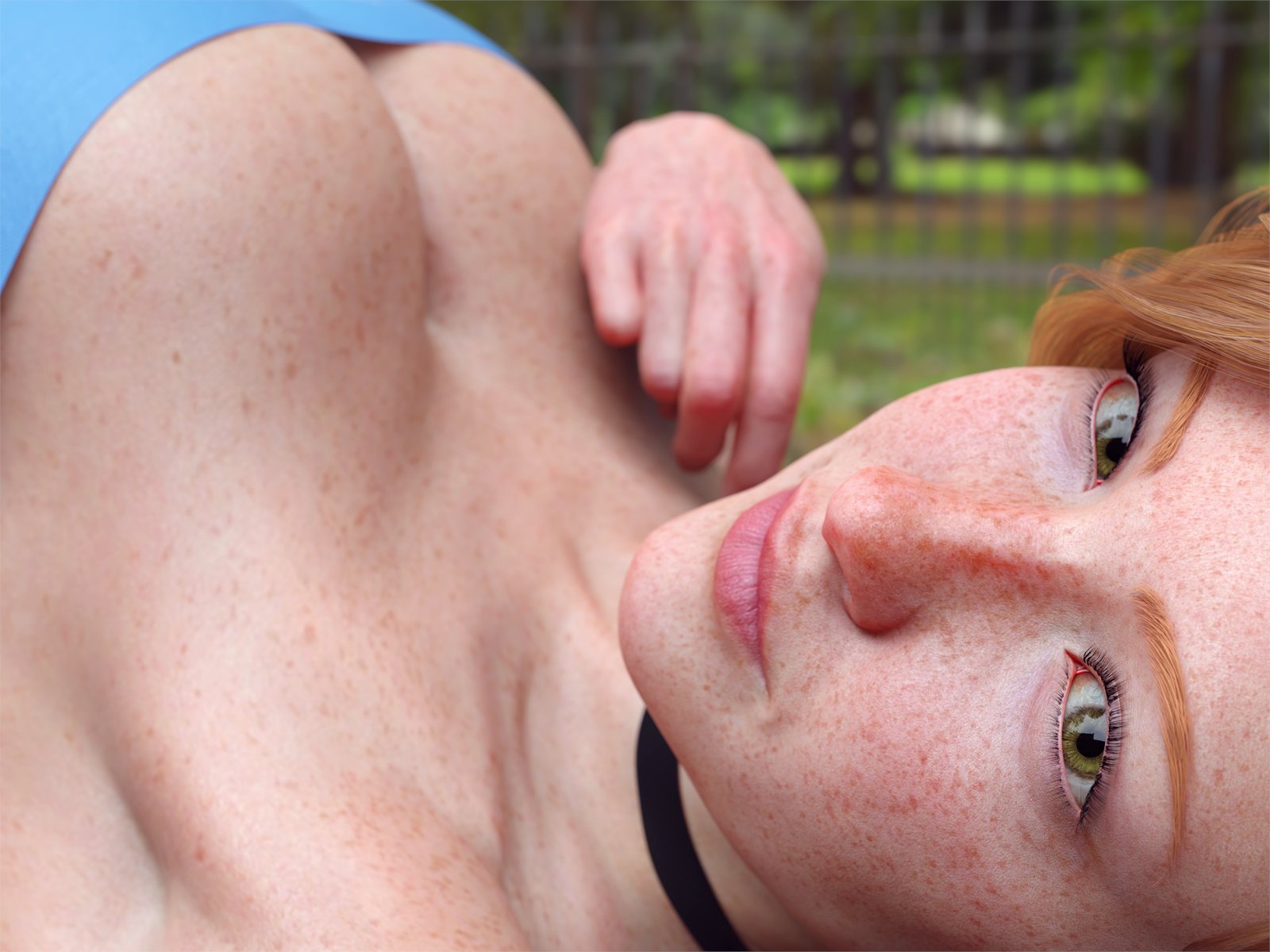 1girls, 3d, big breasts, breasts, bust, busty, chest, curvaceous, curvy, curvy figure, female, freckles, ginger, ginger hair, hips, hourglass figure, legs, light skin, light-skinned female, mature, mature female, morgan tylle (word2), original, original character, slim waist, thick legs, thick thighs, thighs, voluptuous, wide hips, word2