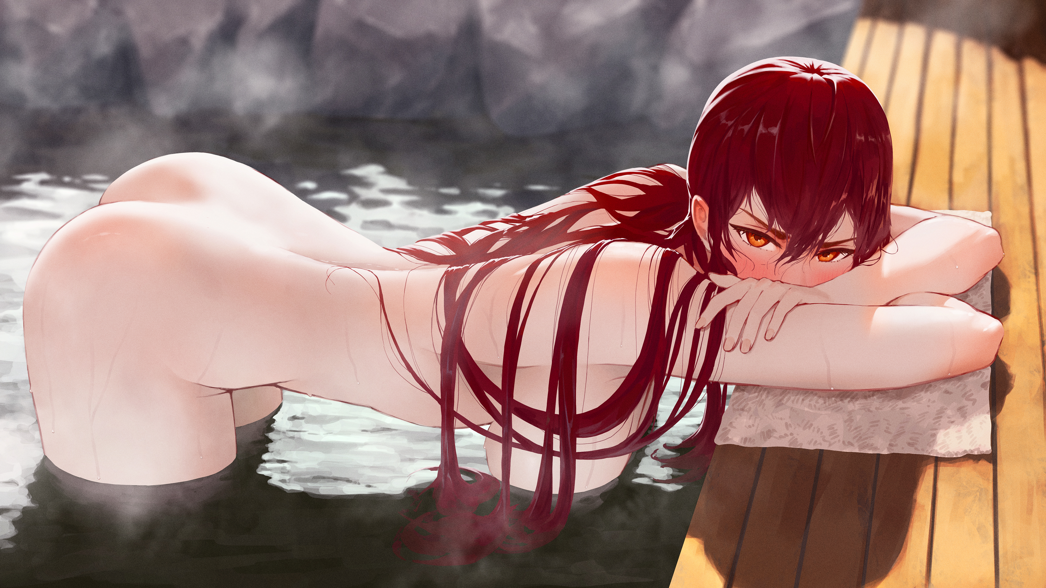 1girls, aqwariate, big breasts, breasts, completely naked, completely naked female, completely nude, completely nude female, curvaceous, curvy, curvy female, eris greyrat, female, female focus, female only, light skin, light-skinned female, mushoku tensei, mushoku tensei: isekai ittara honki dasu, naked, naked female, nude, nude female, solo, solo female, solo focus, thick thighs, thighs