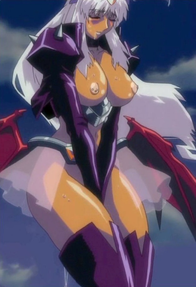 angel_blade anime_screencap breasts dark_skin demon_wings drool head_wings masami_obari monster_girl nailkaiser nipple_piercing oobari_masami ova saliva screencap screenshot