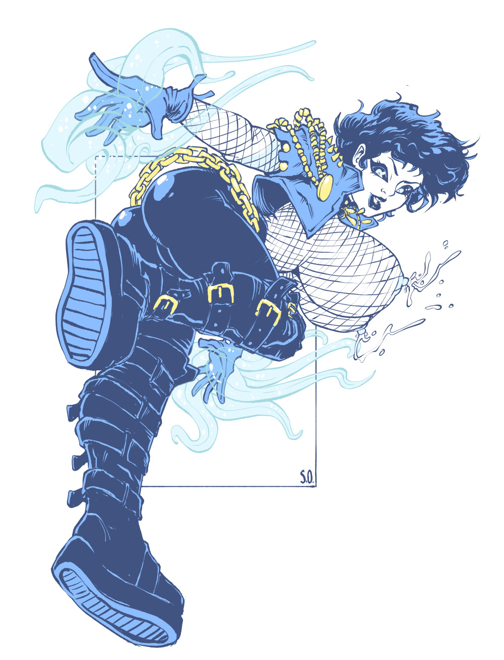 absolute dc, absolute zatanna, alternate breast size, ass, bending forward, bending over, black hair, boots, dc, dc comics, first porn of character, fishnet shirt, giant breasts, gloves, goth, goth girl, huge breasts, justice league, lactation, leggings, magic, magic user, mesh shirt, seepingooze, shoes, solo, tight leggings, topless, topless female, white skin, zatanna, zatanna zatara