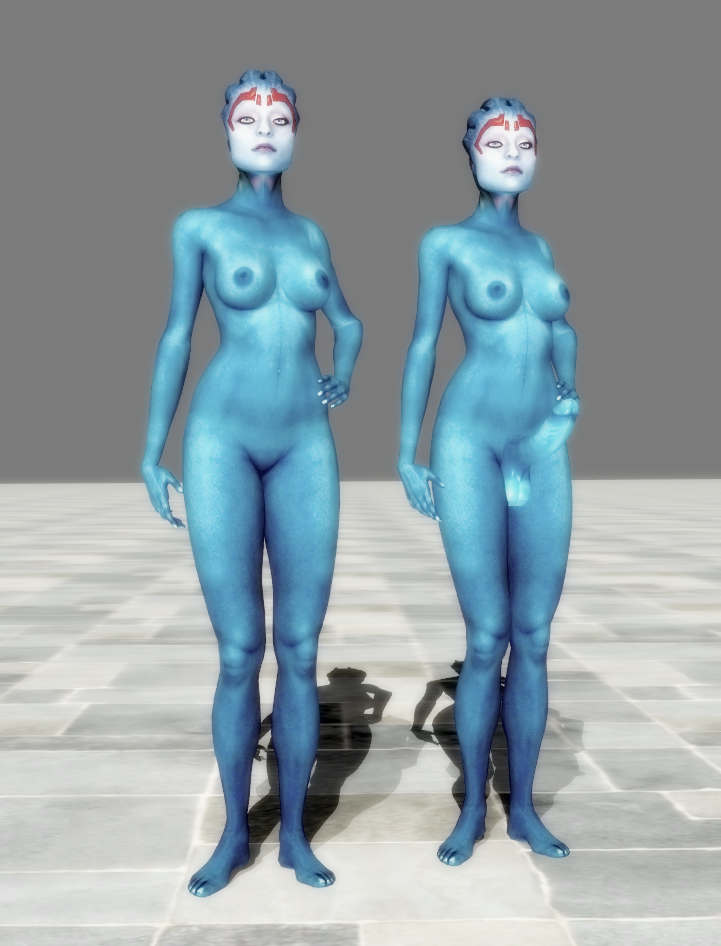 1futa 1girls 3d 3d_(artwork) alien alien_futanari alien_girl anorexianevrosa asari asari_futanari balls big_breasts big_penis blue-skinned_female blue-skinned_futanari blue_body blue_skin breasts clone futanari hand_on_hip mass_effect mass_effect_2 model nipples nude nude_female nude_futanari penis samara tagme testicles