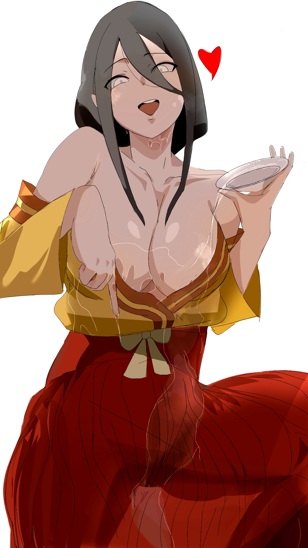 1girls, alcohol, alcoholic drink, asian, asian clothing, asian female, bare shoulders, bbw, big breasts, bomu, boobs, boobs out, boruto: naruto next generations, breasts, breasts out, brown hair, busty, female, female focus, female only, hanabi hyuuga, heart, heart symbol, hearts around head, hi res, high resolution, highres, hyuuga hanabi, inviting, inviting to sex, japanese clothes, japanese clothing, japanese female, kimono, large breasts, light skin, light-skinned female, looking at viewer, looking down, love heart, mature, mature female, milf, naruto, naruto (series), open mouth, pale skin, pale-skinned female, pointing, pouring on self, purple eyes, sake, sake cup, shonen jump, shounen jump, shueisha, solo, solo female, solo focus, standing, tease, teasing, teasing viewer, tits, tits out, undressing, very high resolution, weekly shonen jump, weekly shounen jump, wet, wet body, yukata