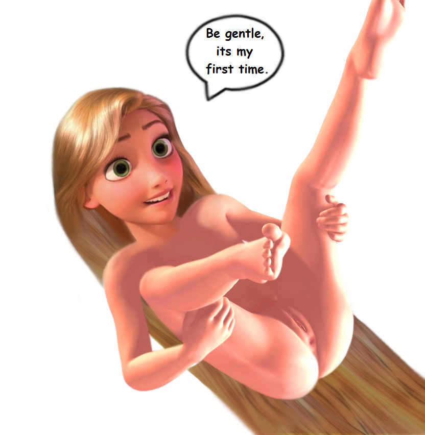 3d disney disney_princess female female_only human lying nude on_back pussy raised_legs rapunzel solo speech_bubble tagme tangled text th-gimpnoob virgin