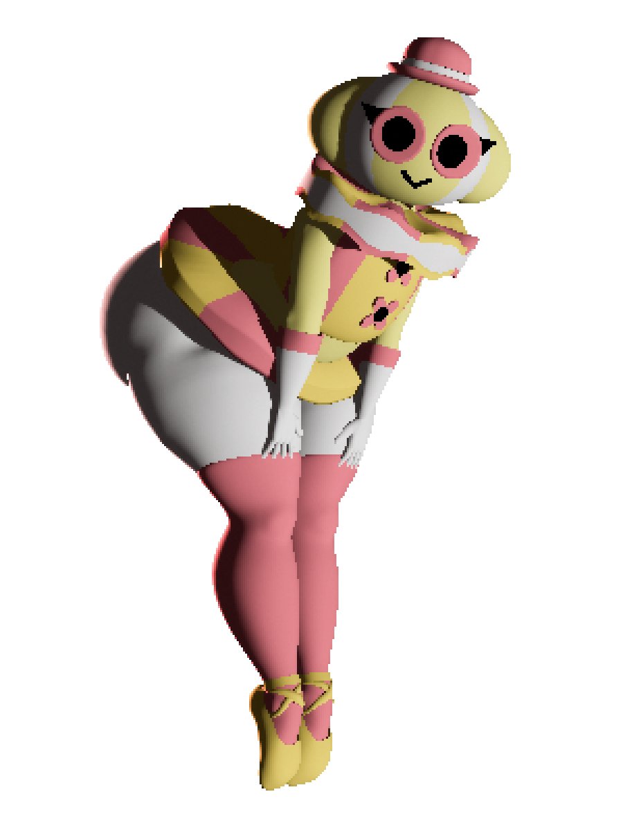 :>, 1girls, 3d, 3d (artwork), alternate version at source, alternate version available, ballet boots, big ass, cinemesh, endacopia, eyelashes, fat ass, female, hand on hip, huge ass, leaning forward, miniskirt, posing, posing for the viewer, render, skirt, solo, stockings, thick thighs, trapezist (endacopia)