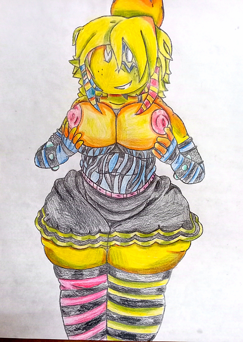 2026, areola, artist request, artist upload, ass, big ass, big tits, breasts, color, colored, curvy female, forsaken (roblox), hands on tits, noob, noob (forsaken), noob (roblox), roblox, roblox game, robloxian, scene noob, self upload, sexy body, sexy pose, smiley face, solo female, standing, tagme (artist), traditional art, traditional media (artwork), white background, white eyes, yellow body, yellow hair