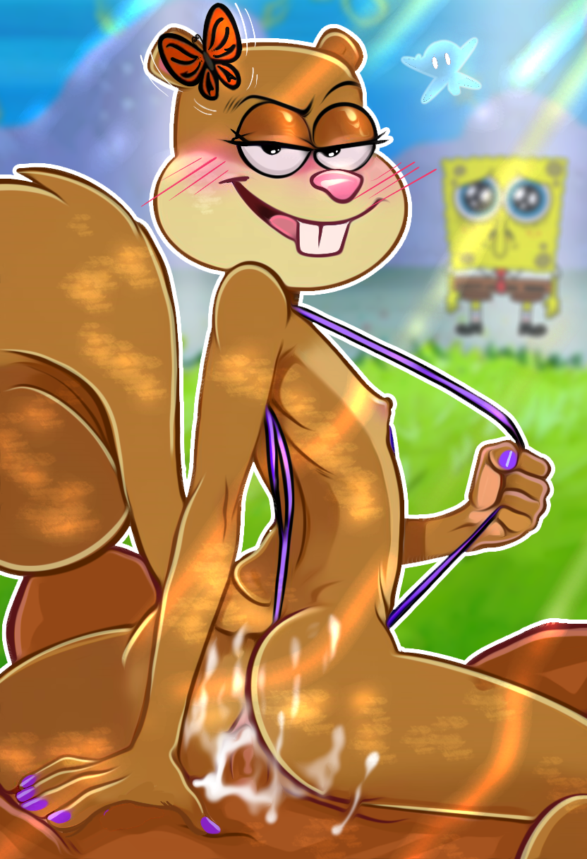 1girls 2024 2boys anal anal_sex anthro anthro_penetrated arthropod ass bedroom_eyes blurred_background blush bodily_fluids brown_body brown_fur buckteeth butterfly colored_nails cum cum_in_ass cum_inside cum_on_butt duo_focus female female_on_human flat_chested fur genital_fluids grass group hi_res human human_on_anthro human_penetrating human_penetrating_anthro insects interspecies lepidopteran looking_at_viewer male male_on_anthro mammal mostly_nude nails narrowed_eyes nickelodeon nipples nude penetration plant rodent sandy_cheeks sciurid sea_sponge seductive sex sho-sho spongebob_squarepants spongebob_squarepants_(character) squirrel teeth tree_squirrel trio underwater water