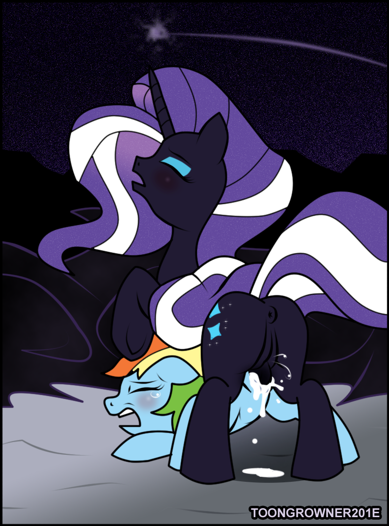 friendship_is_magic my_little_pony nightmare_rarity rainbow_dash_(mlp) smooth_skin toongrowner