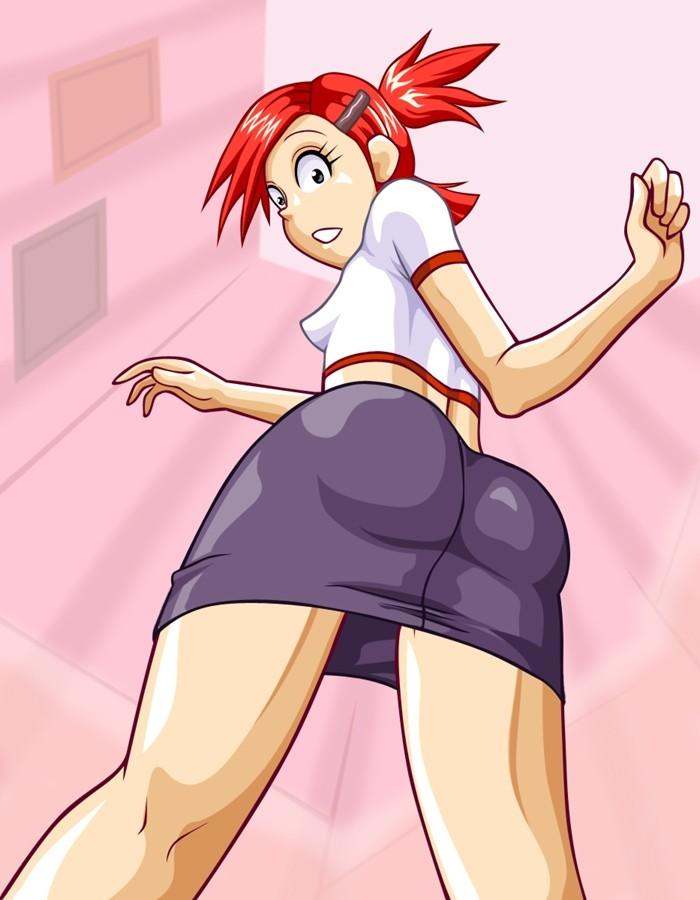 ass, cartoon network, female, female only, foster's home for imaginary friends, frankie foster, human, red hair, solo, standing, tagme