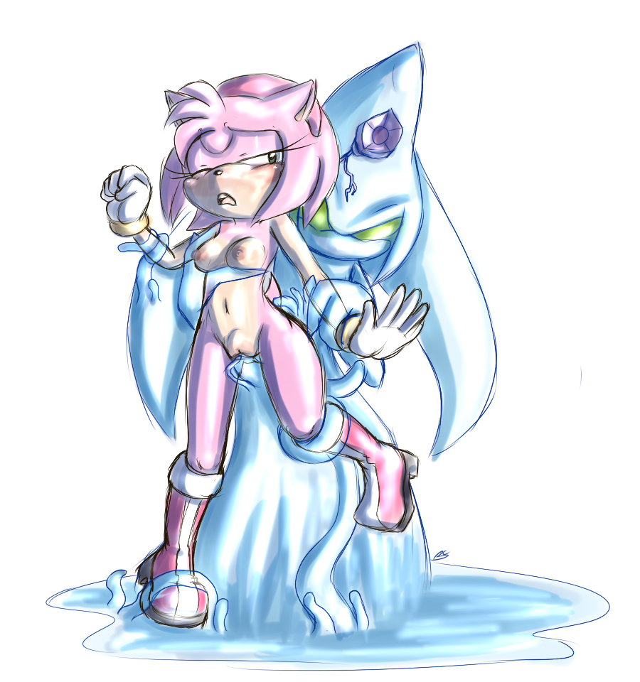 amy_rose bluechika blush chaos_(sonic) color dominated embarrassed embarrassed_nude_female exposed exposed_breasts female forced from_behind fur furry grabbed grabbing_from_behind grope hedgehog helpless looking_at_viewer mammal nude rape restrained sexless sonic_(series) tentacle tentacle_rape vaginal_penetration vulnerable wince