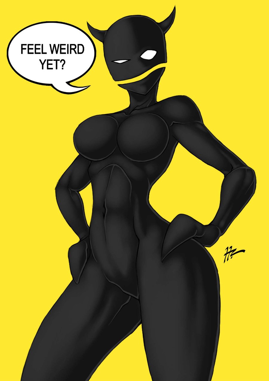 anthro black_skin blunt_katana breasts female female_only imp solo standing tagme zero_punctuation