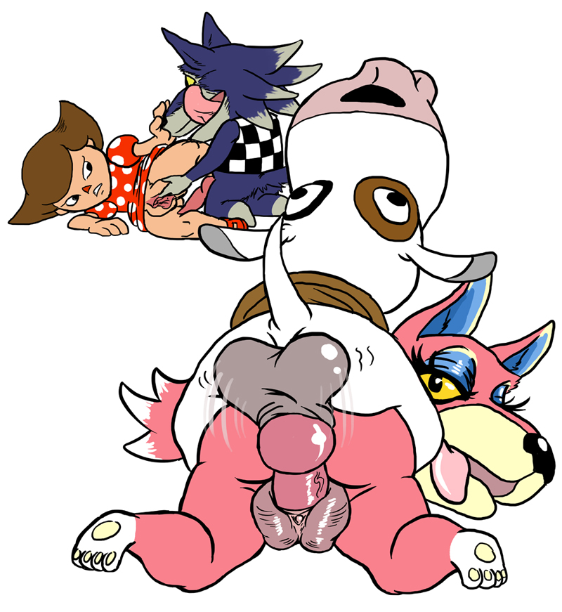 animal_crossing animal_crossing_girl animal_genitalia annoyed anthro anthro_on_anthro balls blue_fur bones_(animal_crossing) brown_hair canine canine_penis dog doggy_style female female_on_anthro fingering freya_(animal_crossing) fur furry hair human human_on_anthro josemalvado knot lobo_(animal_crossing) male nintendo penetration penis pink_fur puffy_pussy pussy sex straight tongue tongue_out vaginal vaginal_penetration villager_(animal_crossing) white_fur wolf yellow_sclera