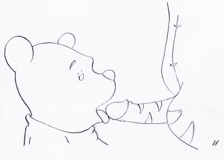 2boys disney foreskin gay glans glans_licking glansjob half-closed_eyes male male_only monochrome penis pooh_bear retracted_foreskin rough_sketch sex smooth_skin tagme tigger uncut unknown_artist winnie_the_pooh_(franchise) yaoi