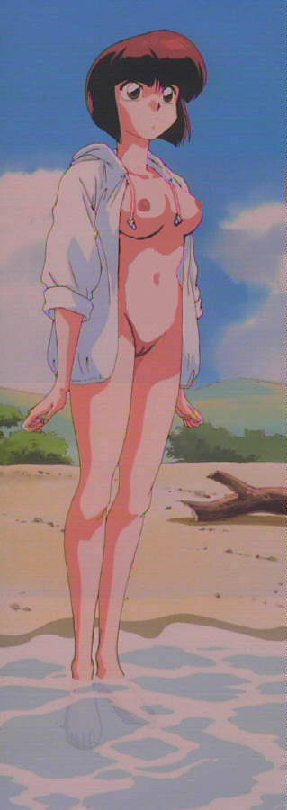 brown_hair clothing edit female female_only nabiki_tendo ranma_1/2 small_breasts water