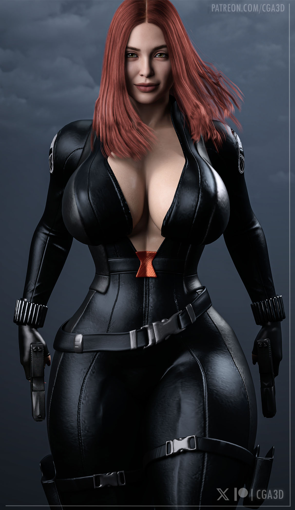 1girls 3d abs ass athletic athletic_female avengers big_breasts black_widow_(cosplay) breasts busty cga3d cleavage cosplay crossover crossover_cosplay curvy curvy_female digital_media_(artwork) dual_wielding erotichris eyebrows eyelashes eyes female female_focus female_only firearm fit fit_female fusion fusion_character hair handgun hips hourglass_figure huge_breasts human human_only large_breasts leather_clothing legs light-skinned_female light_skin lips marvel marvel_cinematic_universe marvel_comics mature mature_female muscular_female mutant_(marvel) red_hair scarlet_witch slim_waist solo solo_female solo_focus suit thick thick_legs thick_thighs thighs tight_clothing top_heavy upper_body voluptuous voluptuous_female waist wanda_maximoff weapon wide_hips x-men