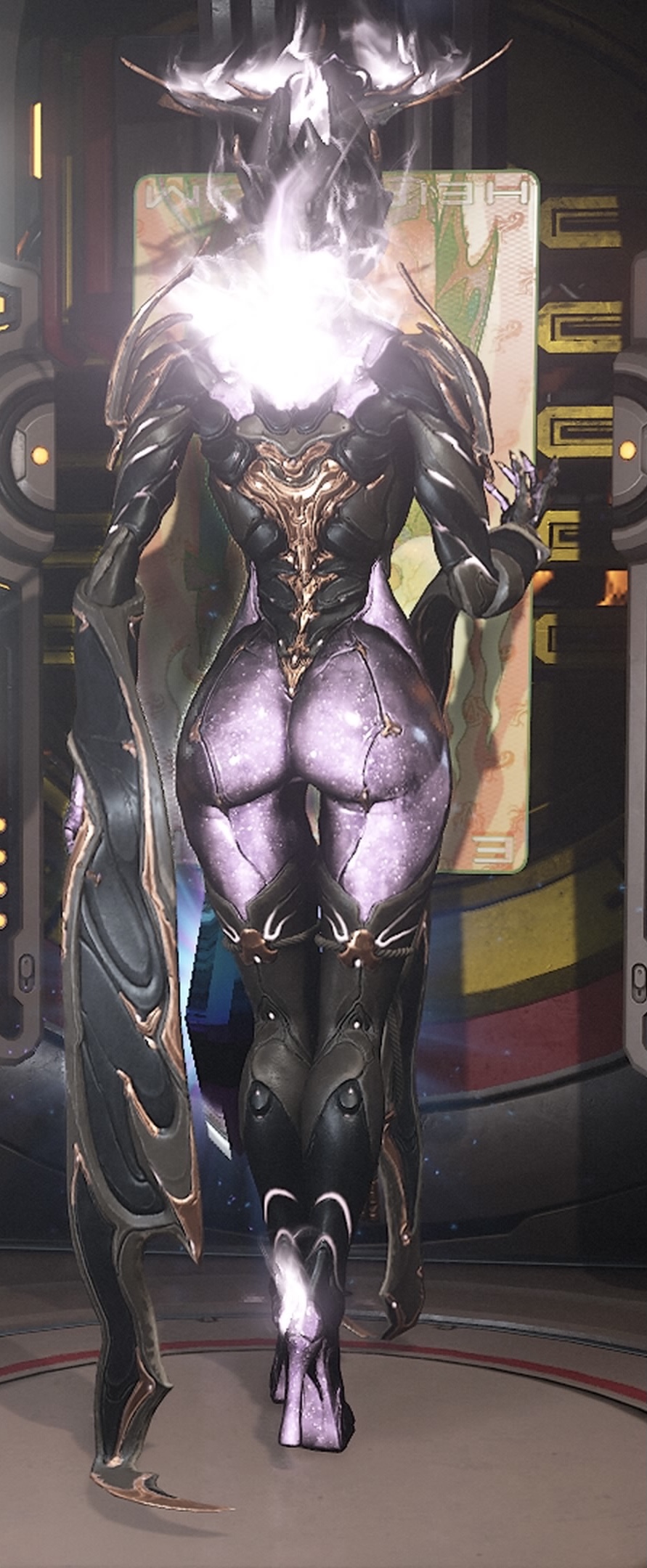 ass behind_view big_ass dat_ass ember_(warframe) ember_heirloom_(warframe) from_behind screencap screenshot warframe warframe_(species)